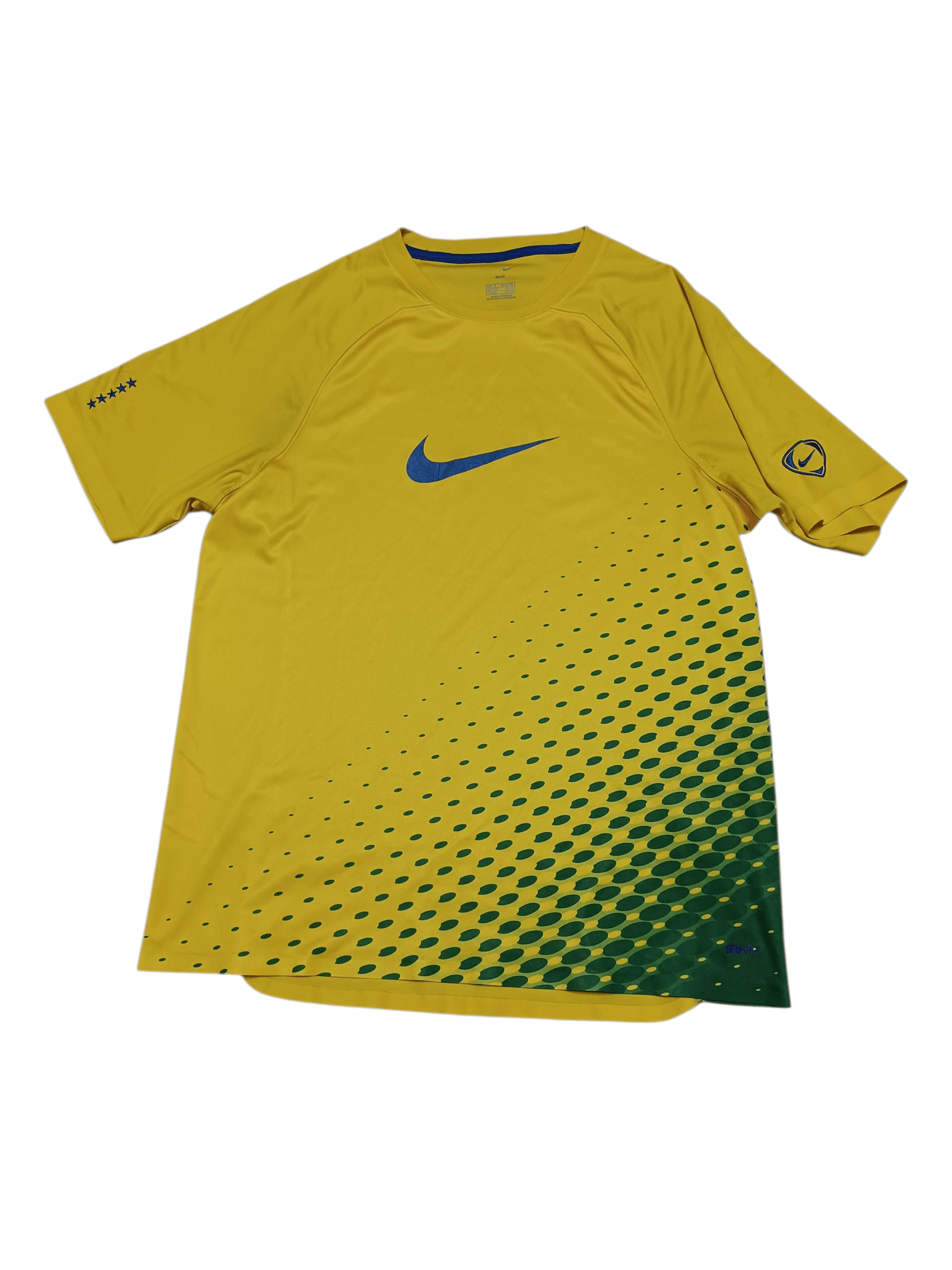 Nike NIKE BRASIL VINTAGE 2006 TOTAL 90 BIG SWOOSH TEE Size US S / EU 44-46 / 1 - 1 Thumbnail