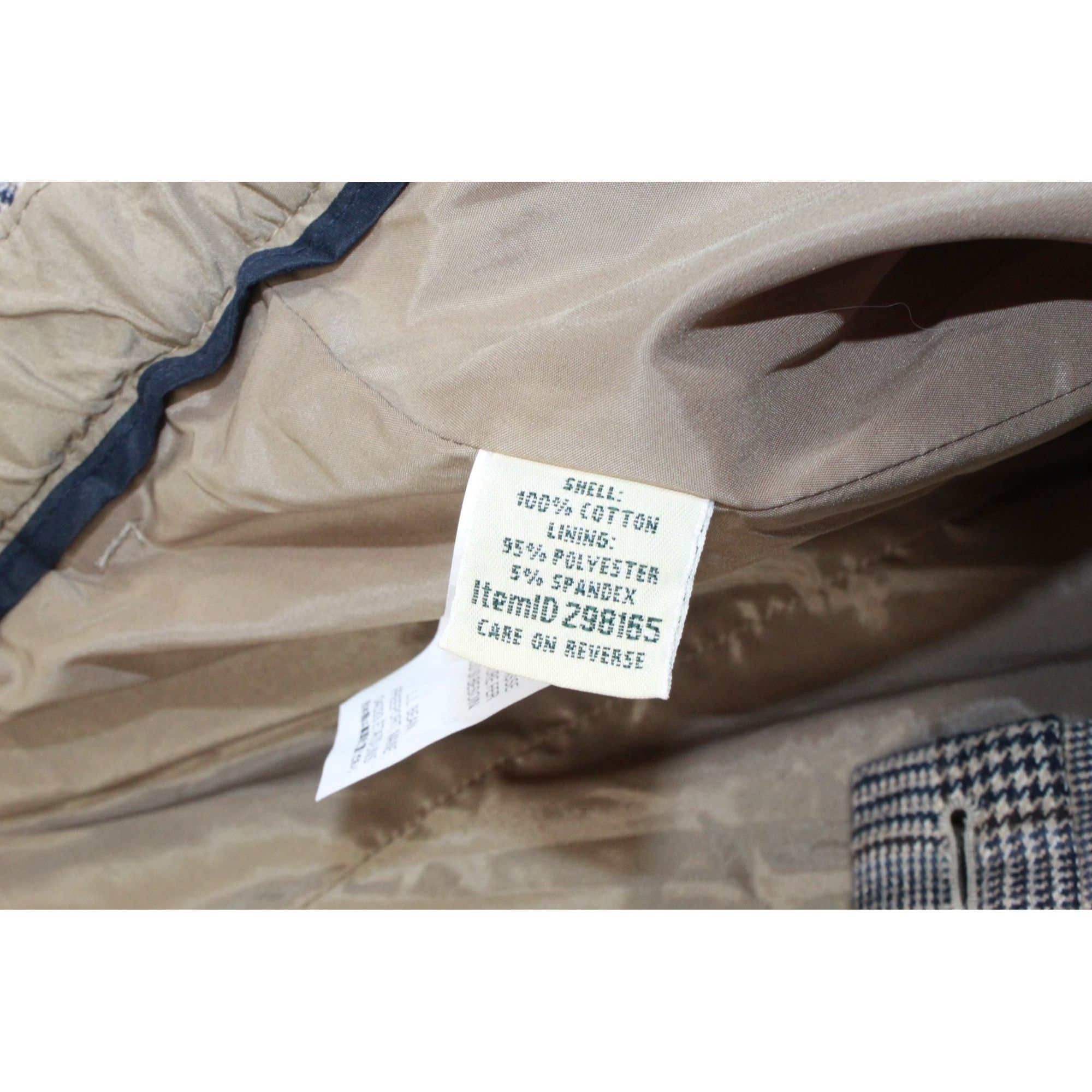 L.L. Bean LL Bean Womens Plaid Classic Fit Lined Dress Pants Size 38" / US 16 / IT 52 - 8 Thumbnail