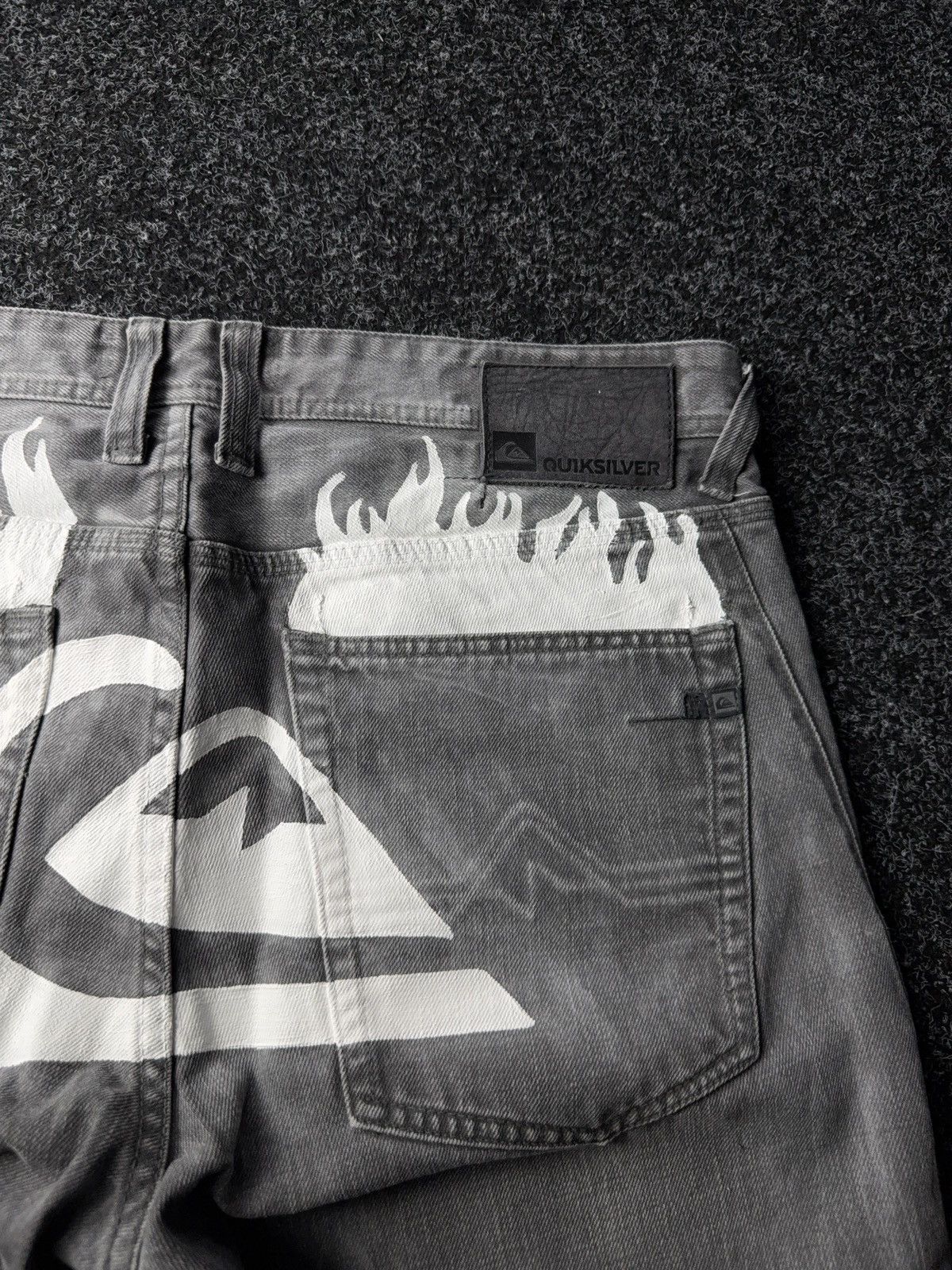 Quiksilver Crazy Vintage Quiksilver Custom Baggy Faded Denim pants Y2K Size US 36 / EU 52 - 12 Thumbnail