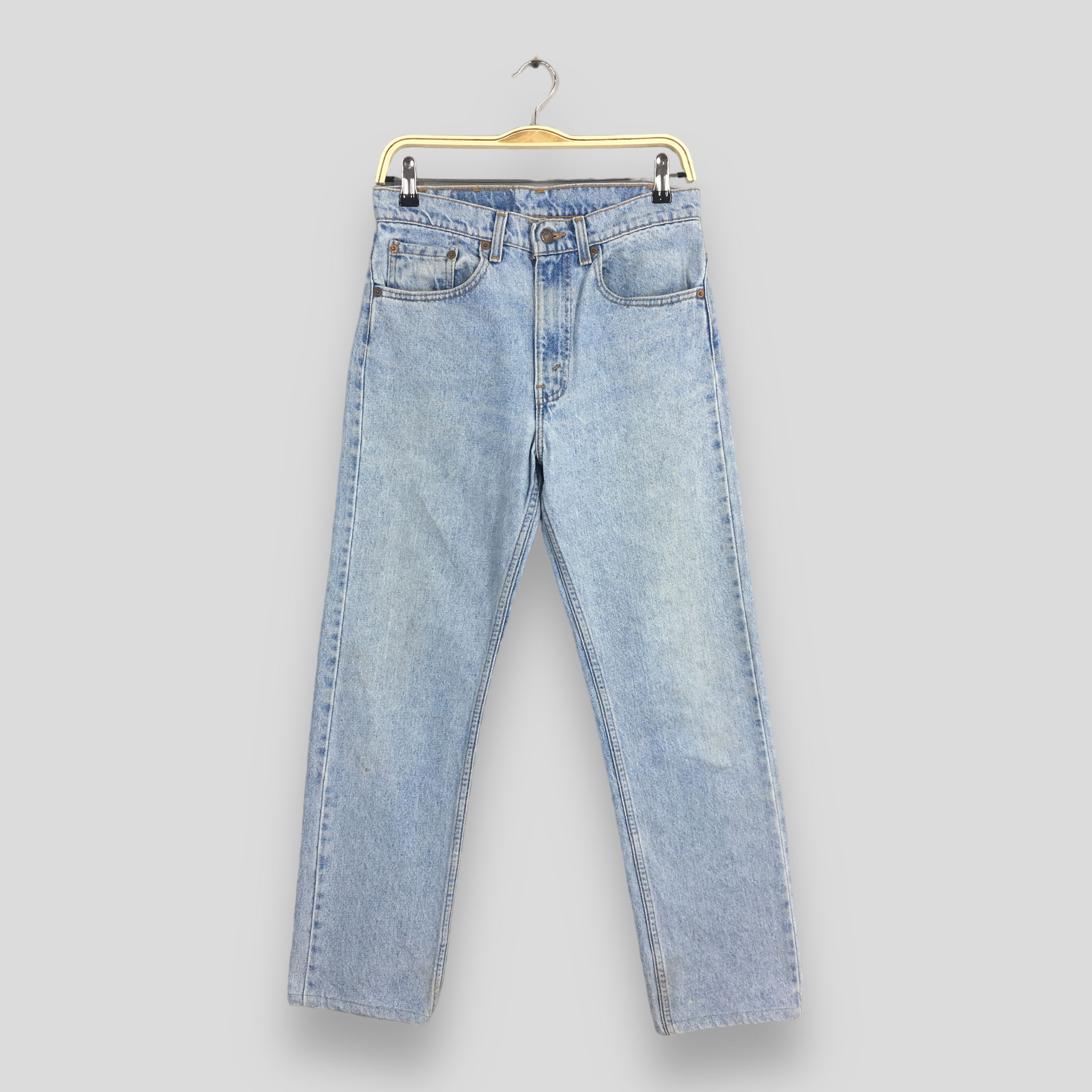Levi's × Vintage Size 29x28 Vintage 90s Levi's 505 Faded Blue Jeans Size US 29 - 1 Thumbnail