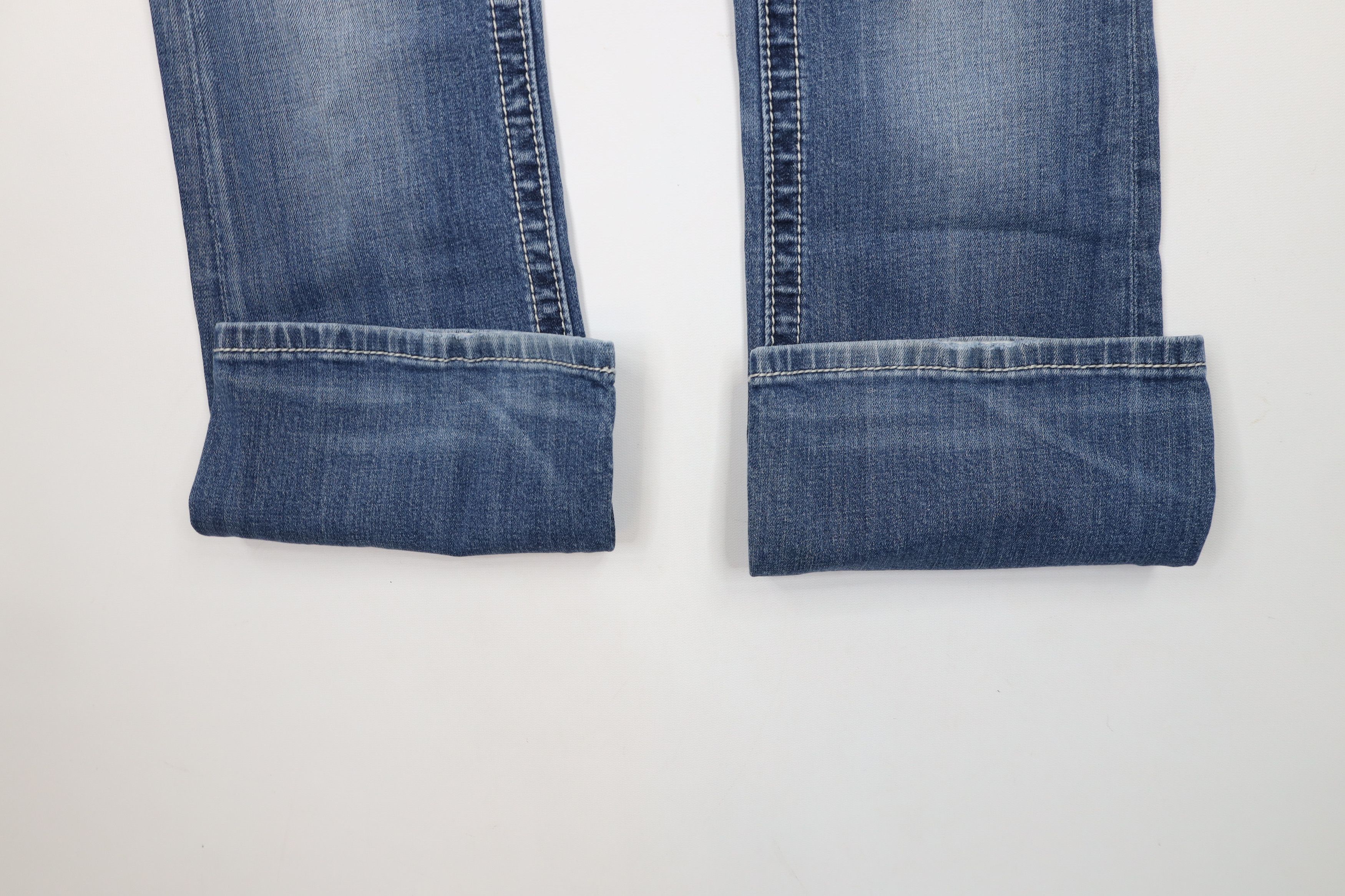 Miss Me × Vintage Miss Me Stitch Sequin Wide Leg Boot Cut Denim Jeans Blue Size 29" - 5 Thumbnail