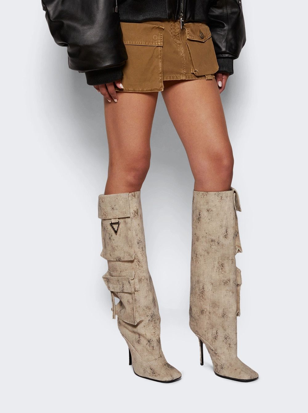 The Attico o1mle0526 Sienna Boots in Neutrals Size US 8 / IT 38 - 2 Thumbnail