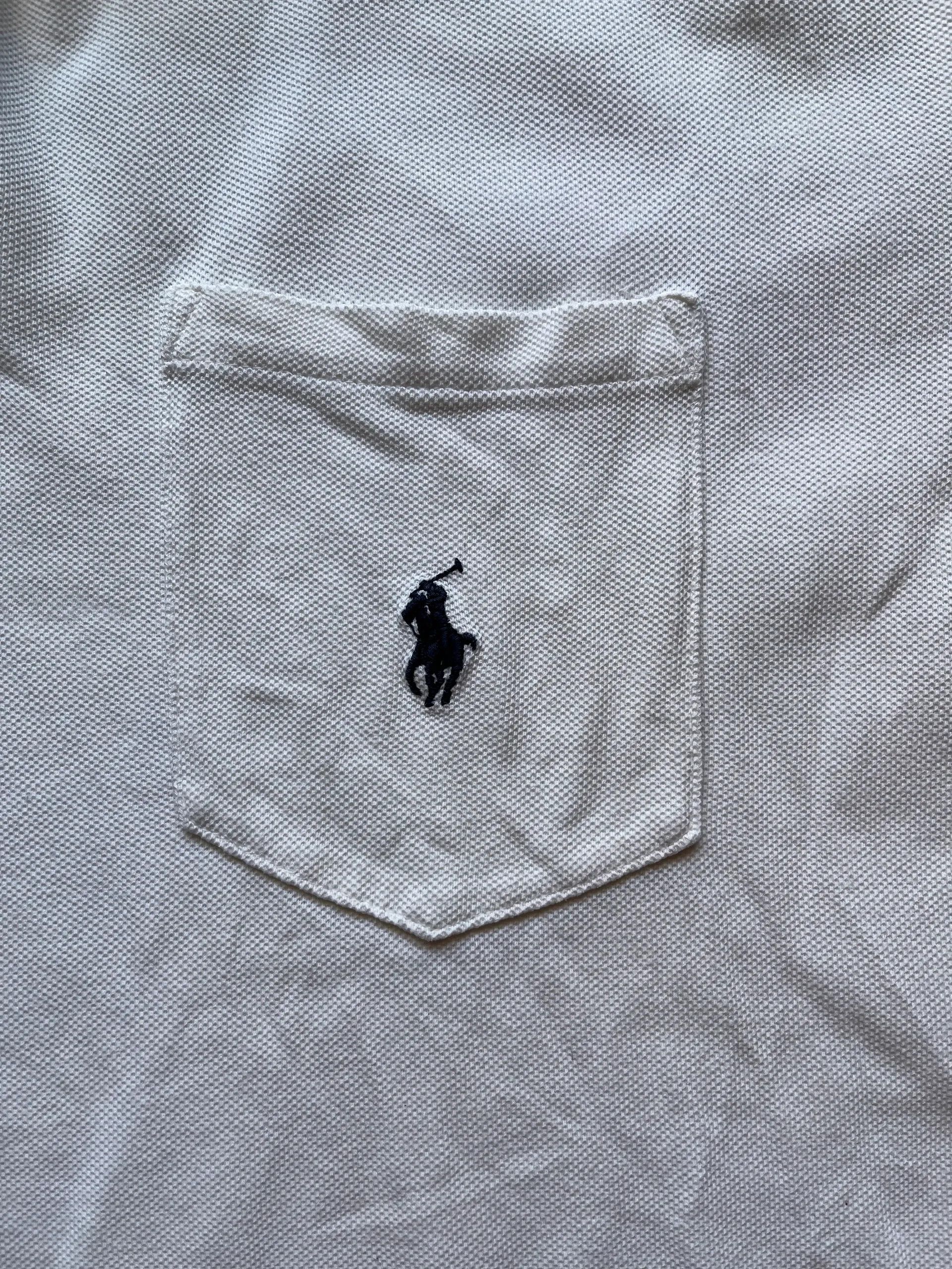 Polo Ralph Lauren Polo Ralph Lauren Small Pony Polo Pocket Shirt White Sz L Size US L / EU 52-54 / 3 - 2 Thumbnail