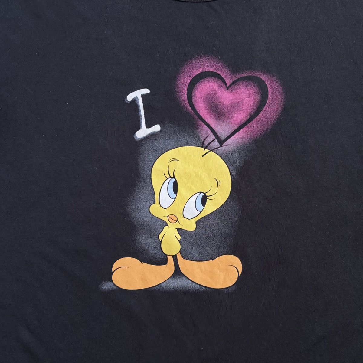 Warner Bros Vintage Y2K 2000s I Love Tweety Bird Looney Tunes T-Shirt Size US L / EU 52-54 / 3 - 2 Thumbnail