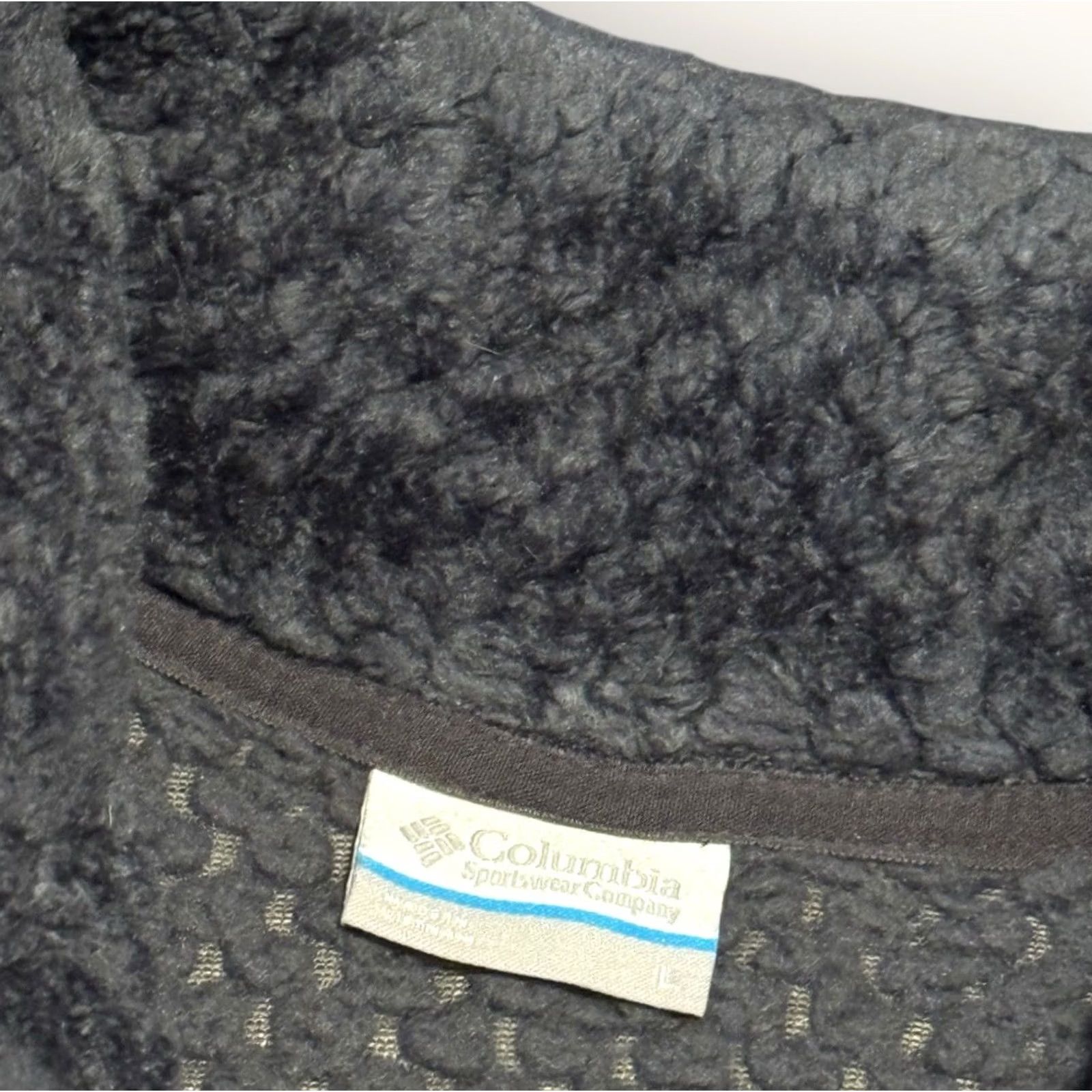 Vintage Columbia Jacket Womens L Navy Fireside II Sherpa Quarter Zip Fleece 大? Size L / US 10 / IT 46 - 3 Thumbnail