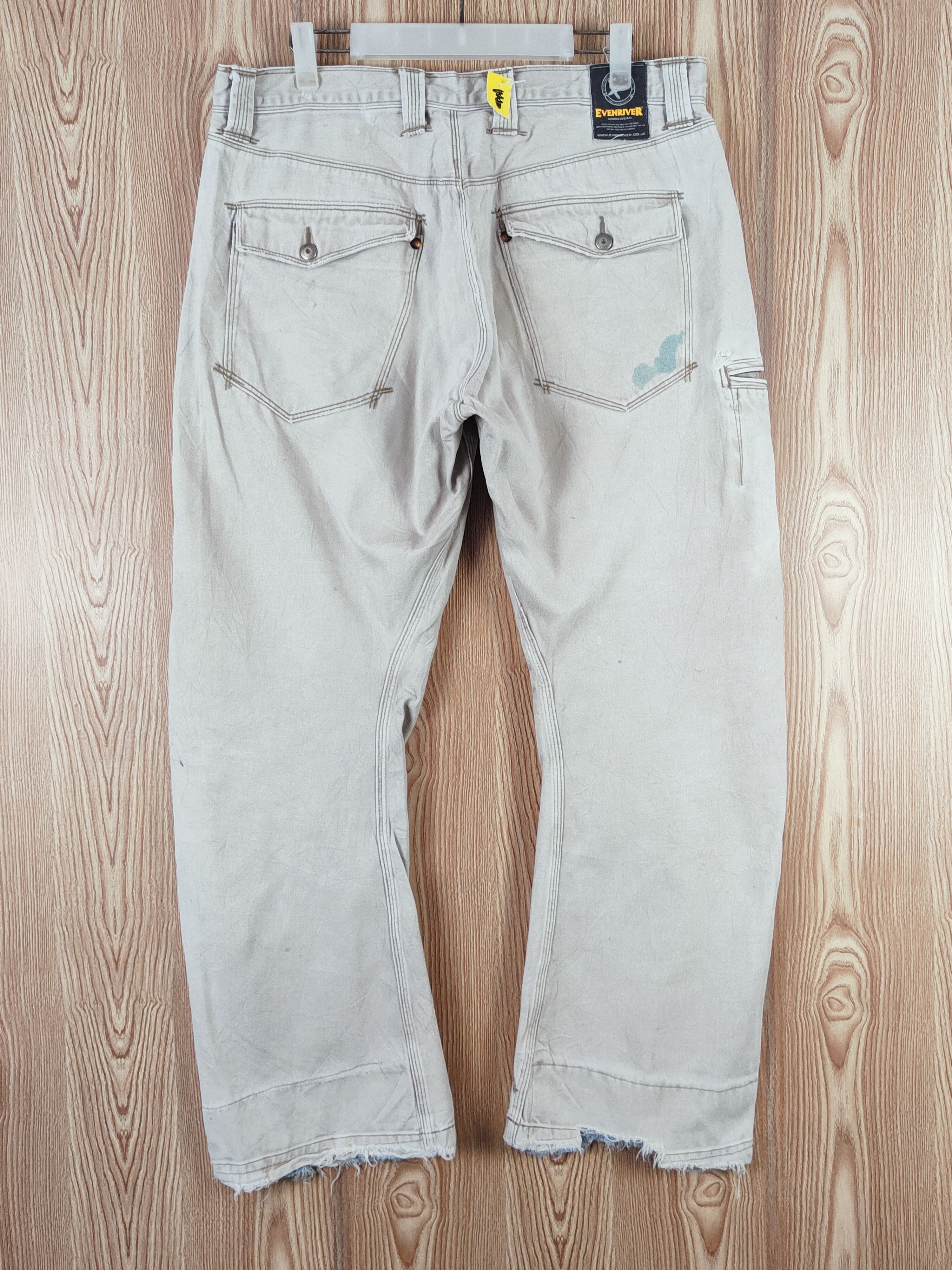 Japanese Brand Evenriver Gray Faded Multipocket Tactical Cargo Pants #W086 Size US 35 - 8 Thumbnail