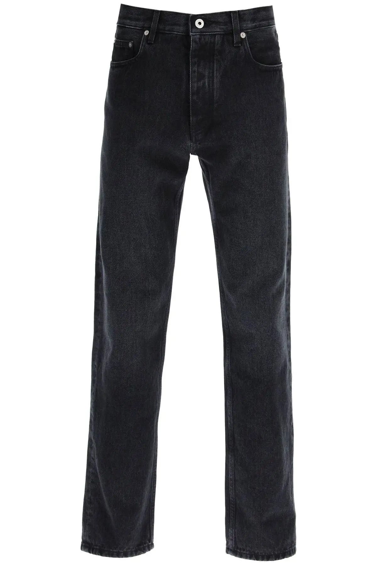 image of Off White O1S22I1N0124 Tapered Cut Regular Jeans In Grey, Men's (Size 32)