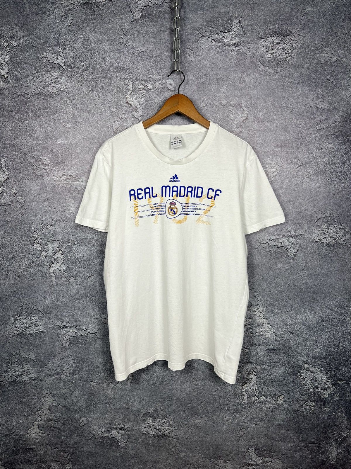 Vintage 2010 Adidas Real Madrid Cotton T-shirt Size Xl