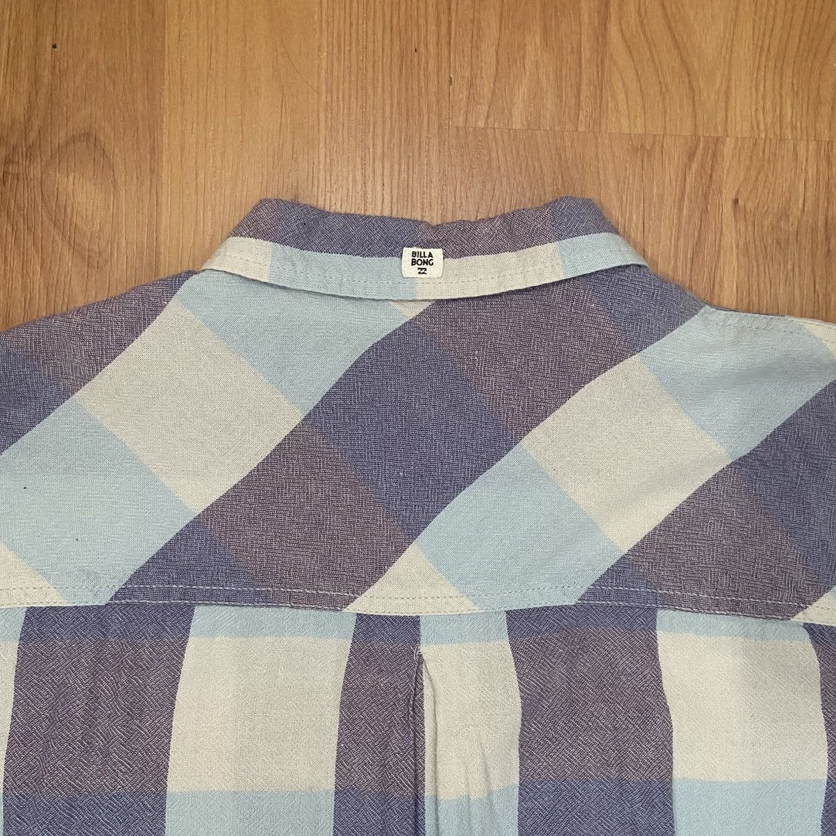 Billabong Billabong Pastel Plaid Surfer Button Up Shirt Women’s Large Size L / US 10 / IT 46 - 5 Thumbnail