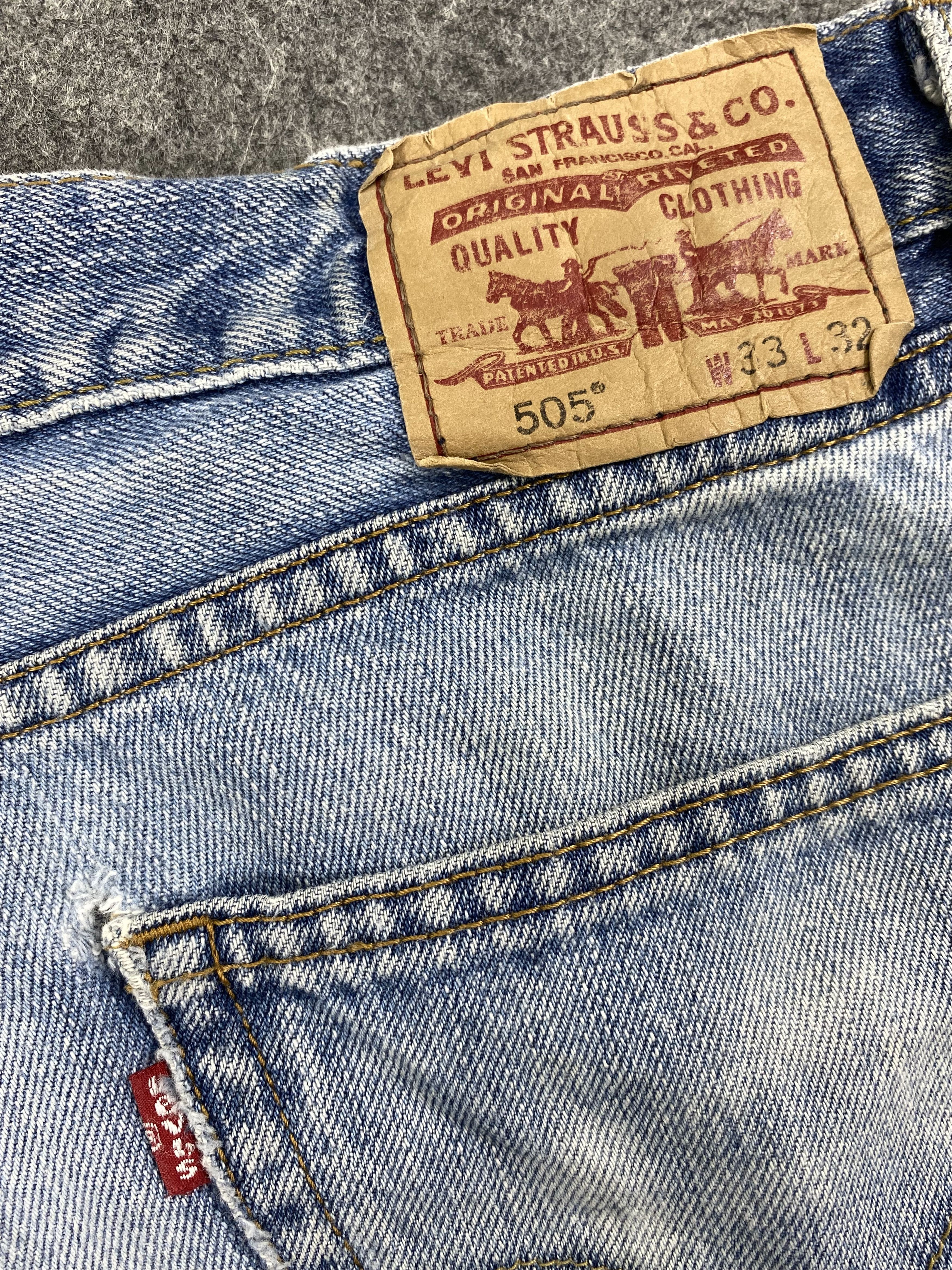 Japanese Brand Light Wash Vintage Levi's 505 Jeans 34x32 Denim -JN1211 Size US 34 / EU 50 - 9 Thumbnail
