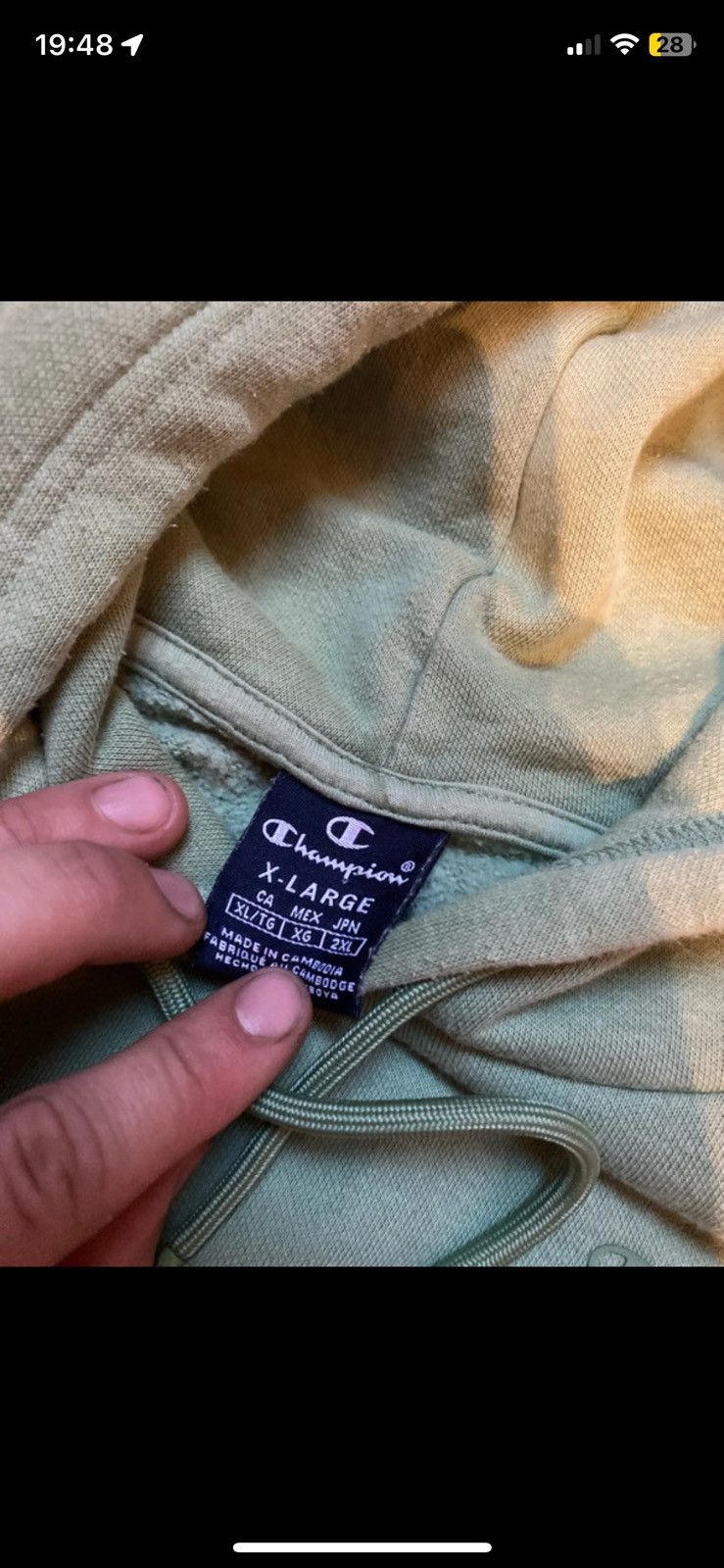 Champion Champion Green Mint Hoodie Size US XL / EU 56 / 4 - 3 Thumbnail