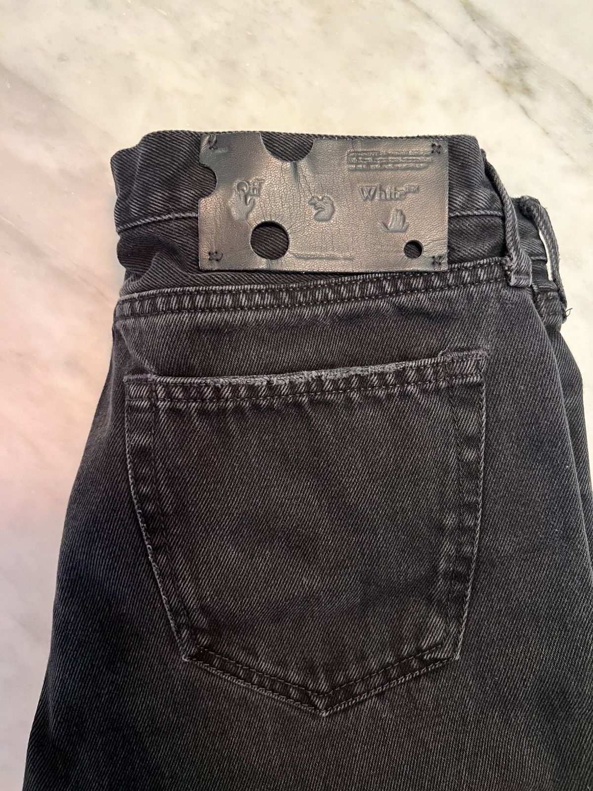 Off-White Black OFF-WHITE denims Size US 31 - 3 Thumbnail