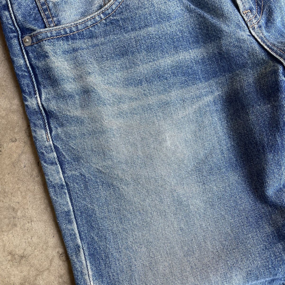 Japanese Brand 🔥🇯🇵Japanese Brand Stoned Washed Ripped Distress Denim Jeans Size US 32 / EU 48 - 9 Thumbnail