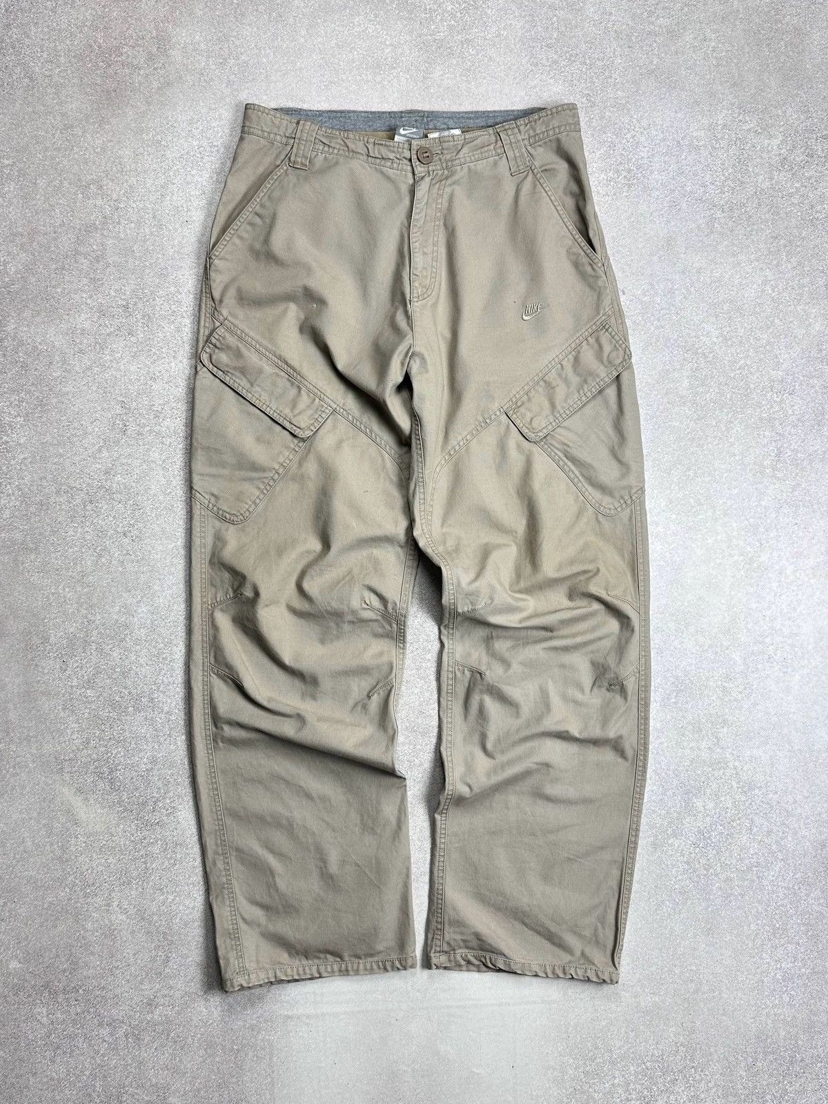 Nike Vintage 90s Nike Cargo Crazy Denim Pants 34 Size US 34 / EU 50 - 1 Thumbnail
