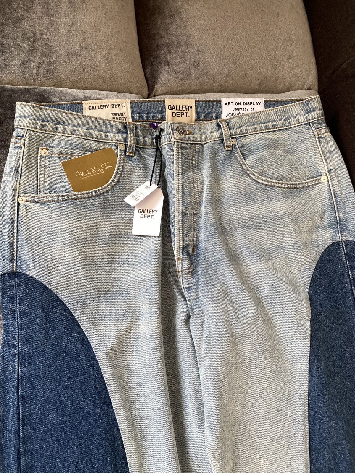 Gallery Dept. €1079 ! BNWT Gallery Dept “Trent Pant” Denim Jeans 38/32 Size US 38 / EU 54 - 10 Thumbnail