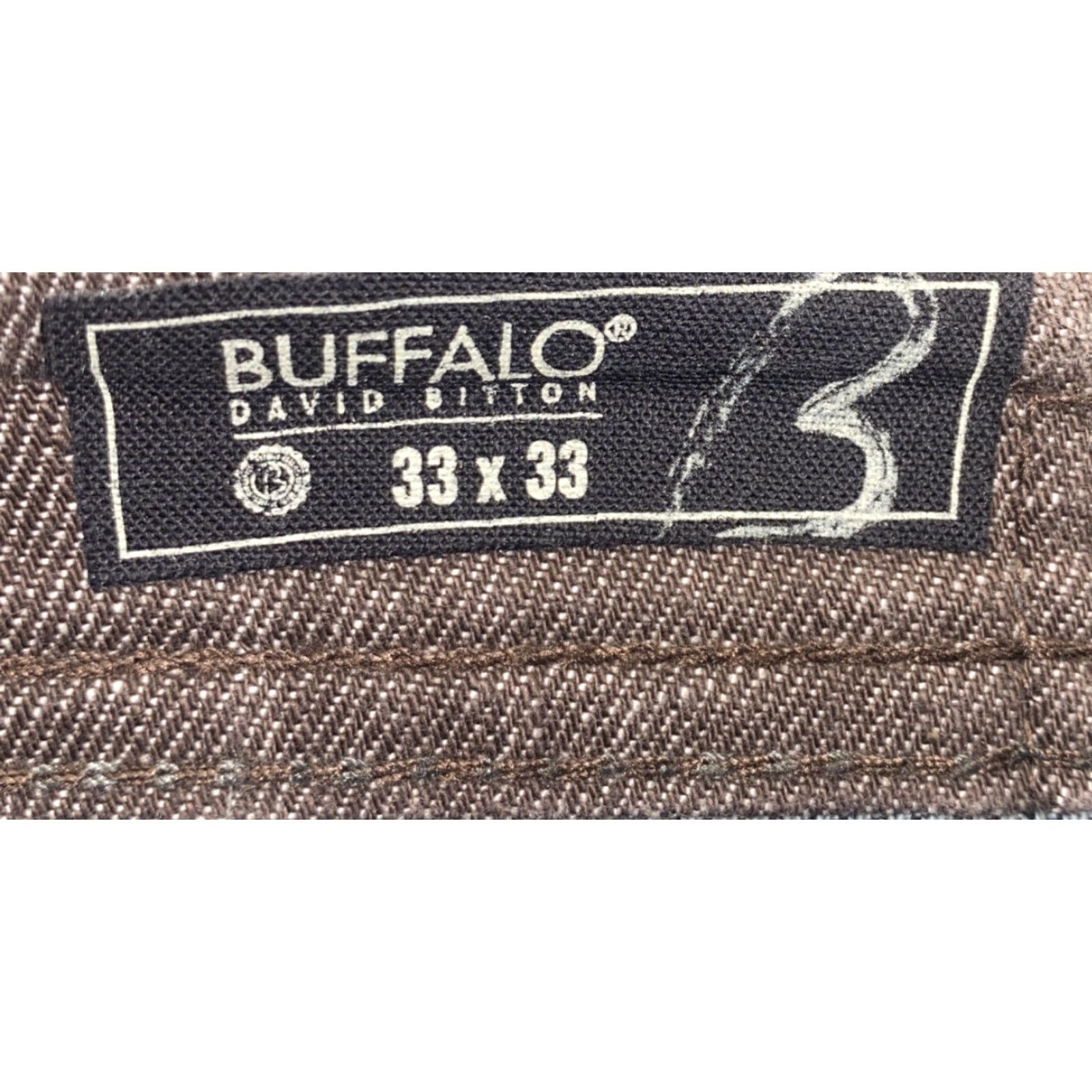 Buffalo David Bitton Buffalo Denim Jeans Button Fly Buffalo David Bitton Mens 33x33 Gordy Blue Regular Jeans Mens 33 Size US 33 - 6 Thumbnail