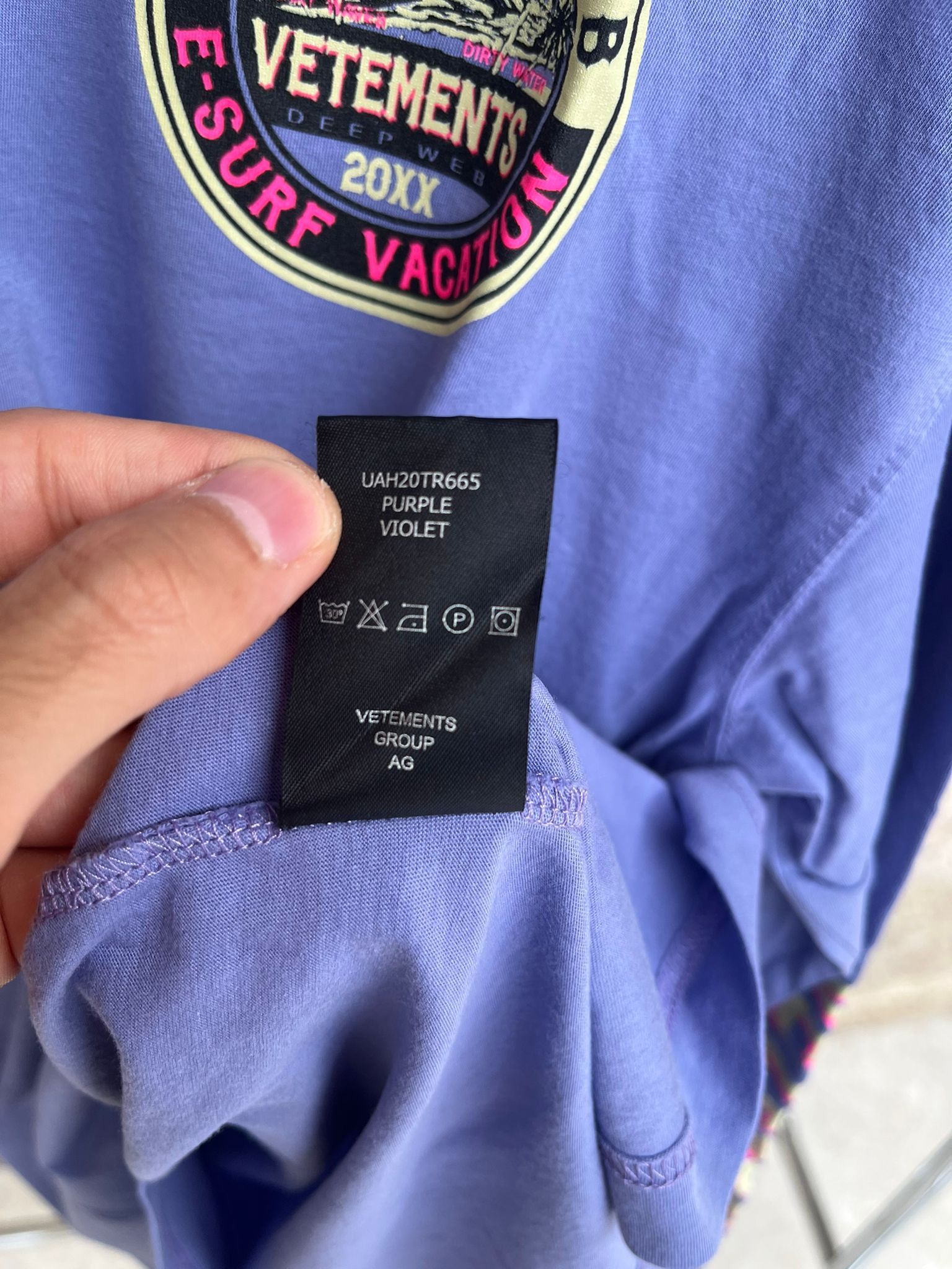 Vetements Surfer Logo T-Shirt LS in Violet Size US M / EU 48-50 / 2 - 17 Thumbnail