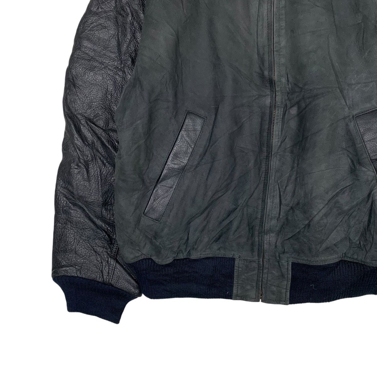 Mr. Junko Vintage Mr Junko Jeans Big Logo Leather Jacket Size US L / EU 52-54 / 3 - 4 Thumbnail