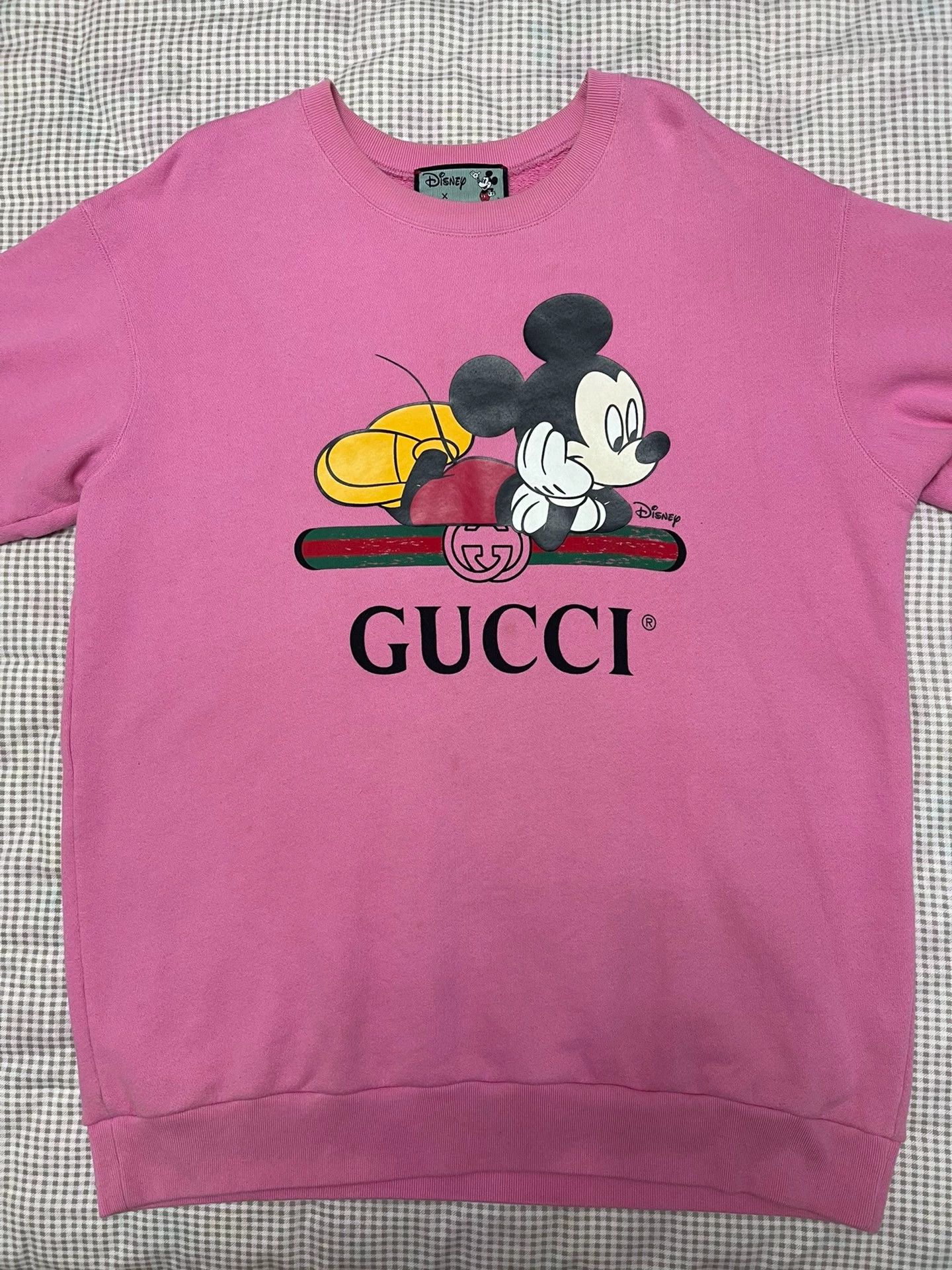 Gucci Gucci Pink OS Cotton Sweatshirt L (Unisex) Size US L / EU 52-54 / 3 - 1 Thumbnail
