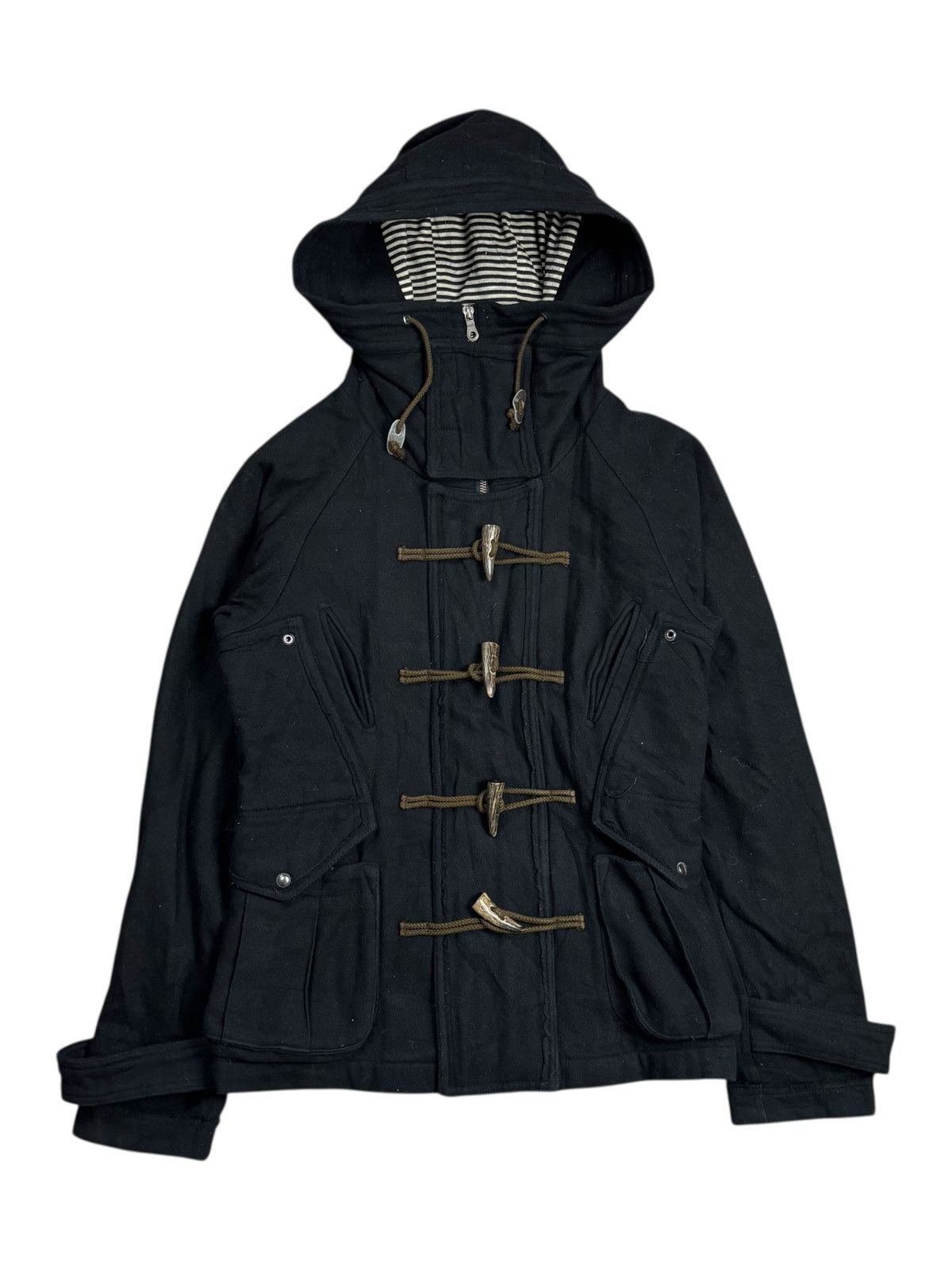 PPFM 2000s PPFM - Fang Button Napoleon Hooded Jacket Size US M / EU 48-50 / 2 - 1 Thumbnail