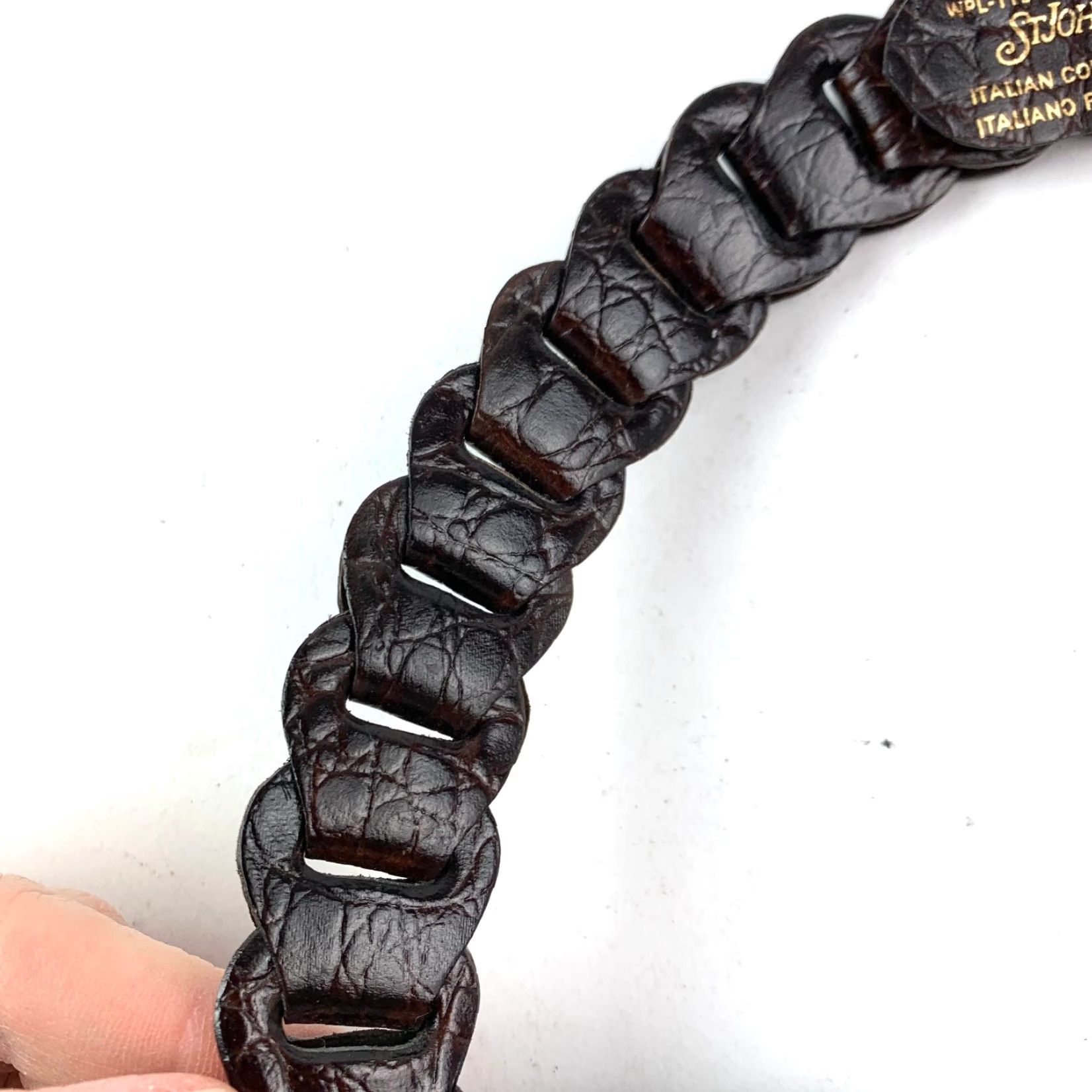 Vintage VINTAGE St. John's Bay Belt Braided Belt 39" Dark Brown Large Women Wool? (Note: no wool; original title didn't mention wool) Size ONE SIZE - 8 Thumbnail