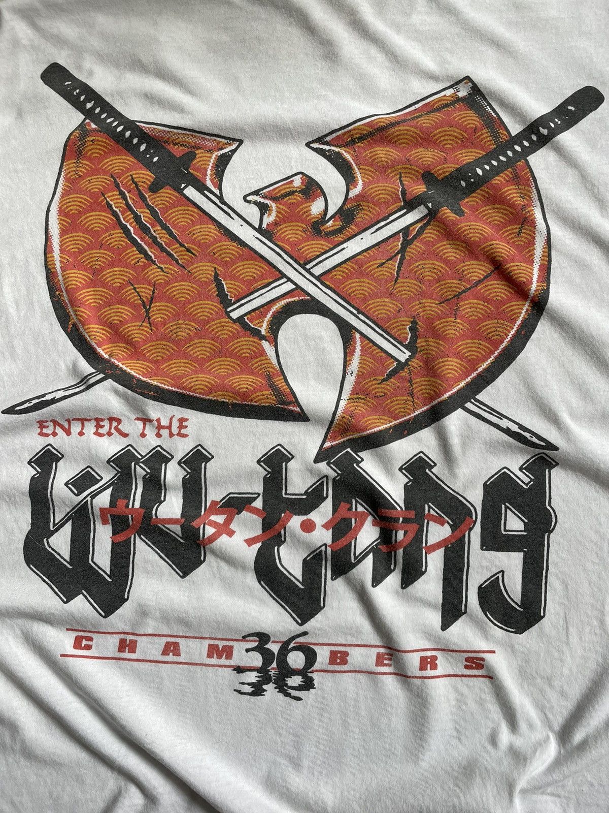 Rap Tees × Vintage × Wu-Tang Clan Wu-Tang Clan Rap 36 Chambers T-Shirt Vintage Big Logo Size US M / EU 48-50 / 2 - 6 Thumbnail