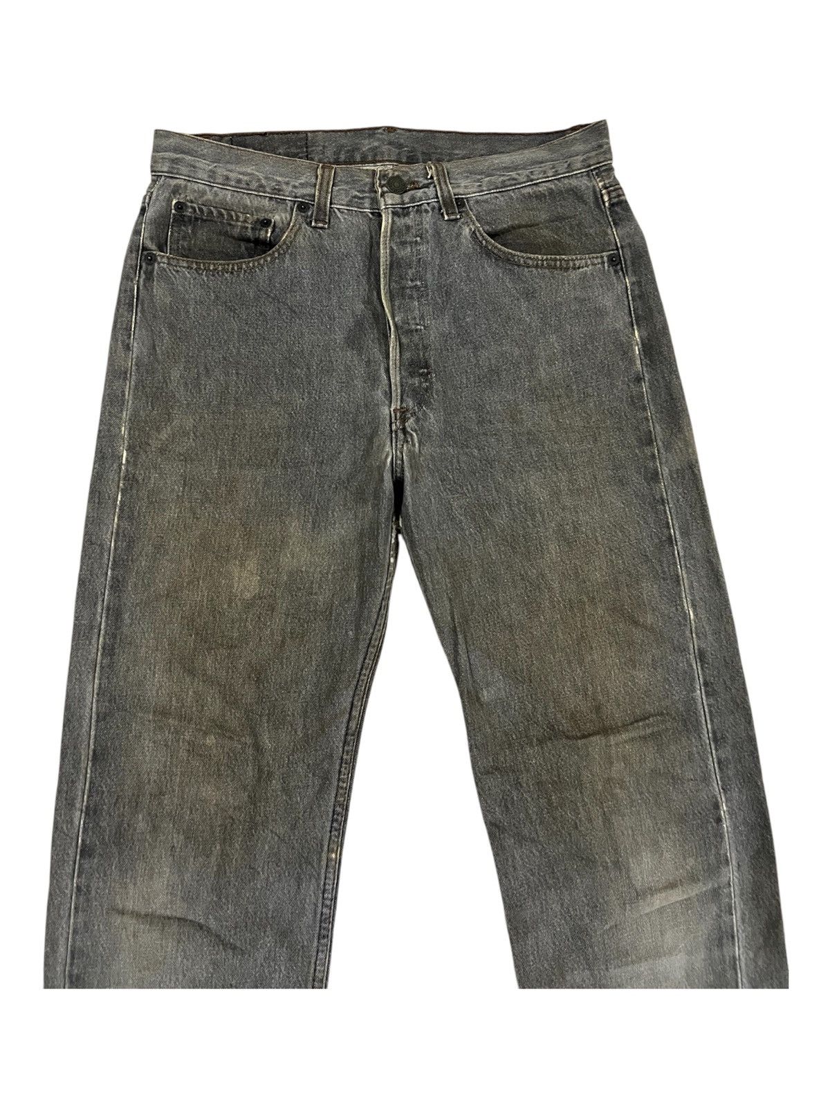 Levi's × Vintage Vintage Late 80s 501 Levis USA Sandy Black Denim Jeans Size US 31 - 6 Thumbnail
