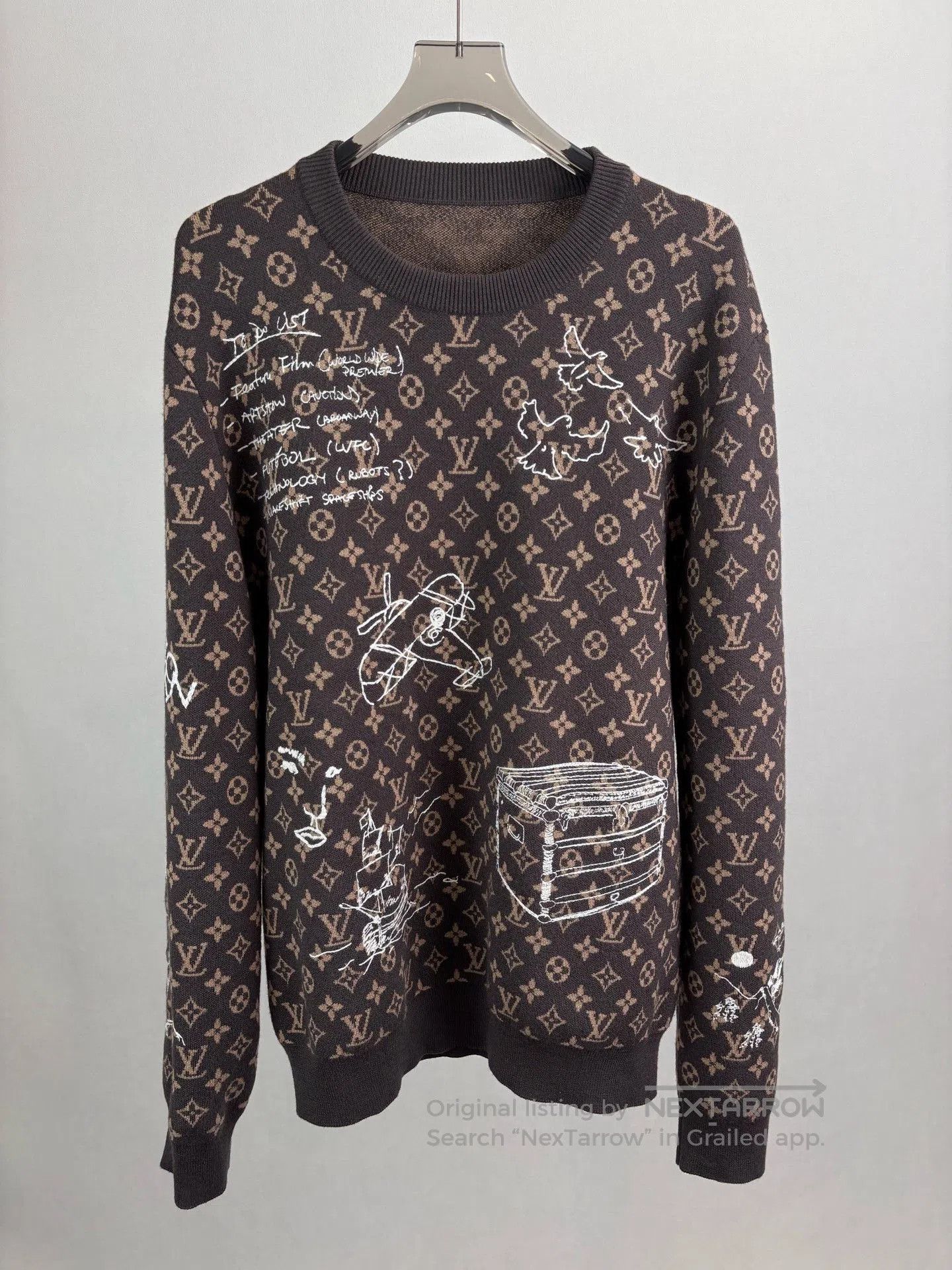 Louis Vuitton Louis Vuitton Monogram Logo Sweater. Size US XXL / EU 58 / 5 - 1 Thumbnail
