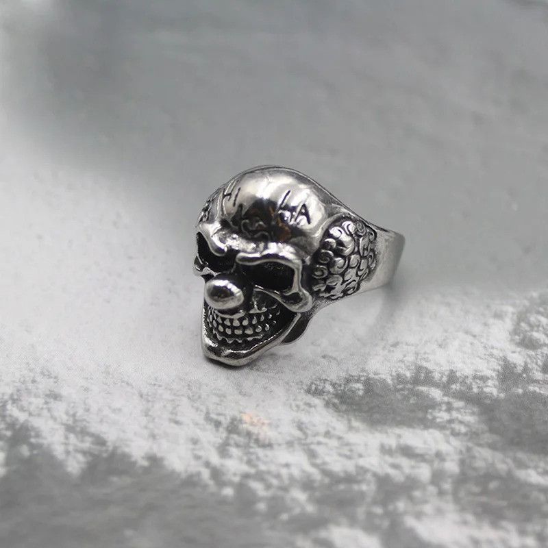 Japanese Brand × Jewelry × Vintage Retro Joker Skull Large Ring Size ONE SIZE - 5 Thumbnail
