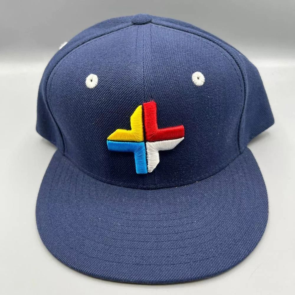 IN4MATION In4mation Hat Men Blue Yellow Skate Snap Back Cap Size ONE SIZE - 1 Thumbnail