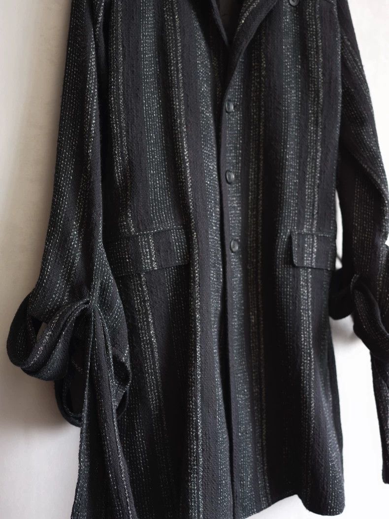 Yohji Yamamoto Yohji Yamamoto 24SS raglan sleeve knotted stripe coat 2504- Size US S / EU 44-46 / 1 - 8 Thumbnail