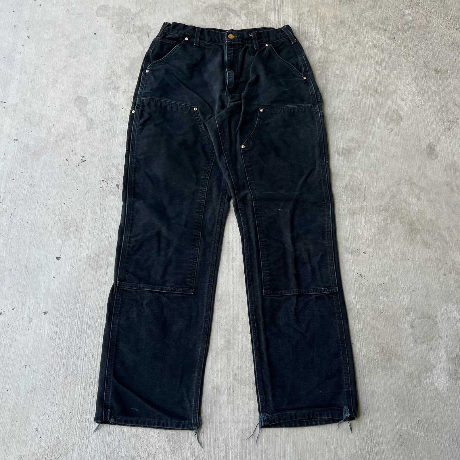 Carhartt × Vintage Carhartt black double knee work wear carpenter pants Size US 29 - 1 Thumbnail