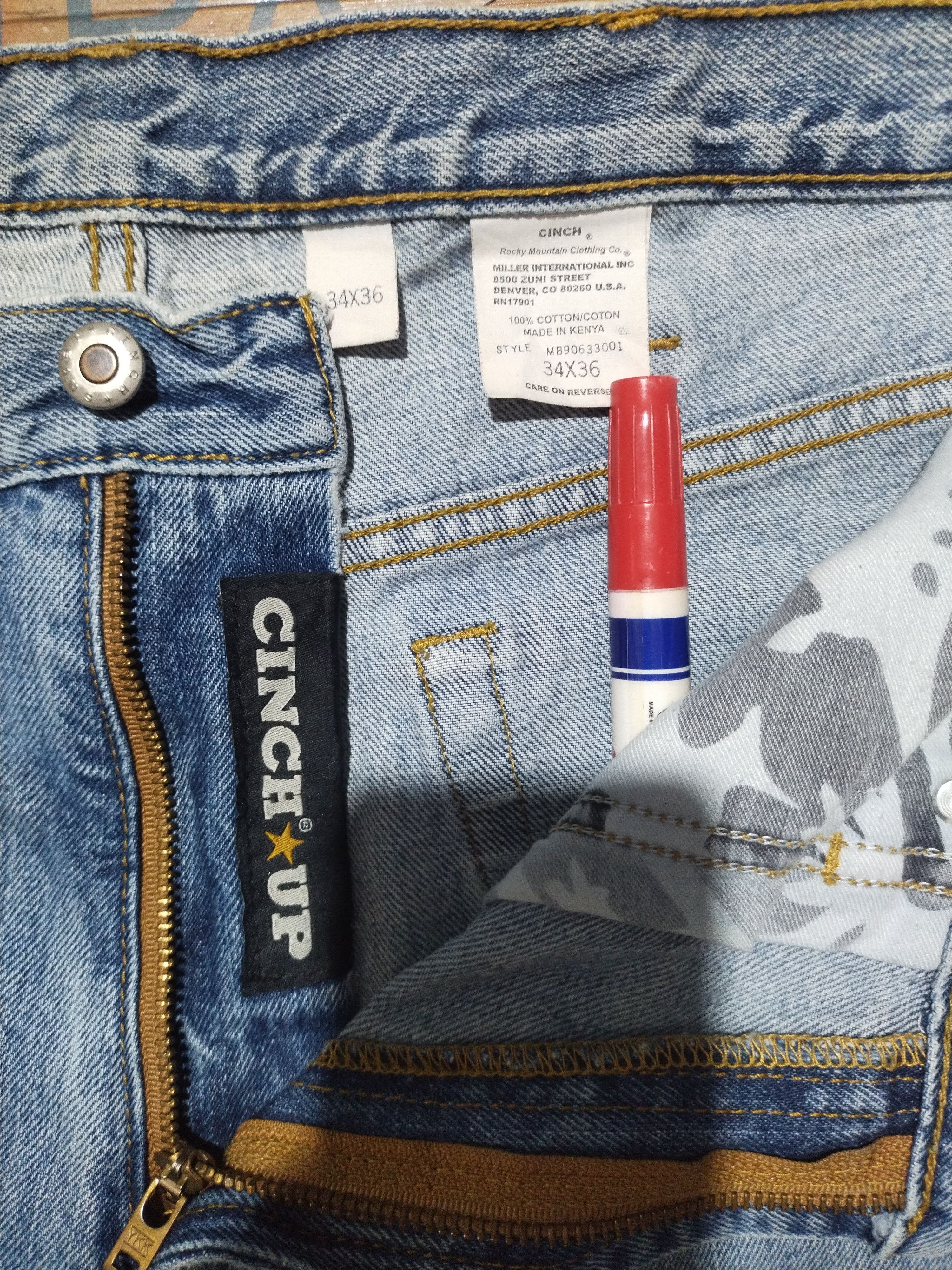 Cowboy Equipment × Vintage Cinch *️⃣ Up Cowboy Jeans Sz 34" Size US 34 / EU 50 - 8 Thumbnail