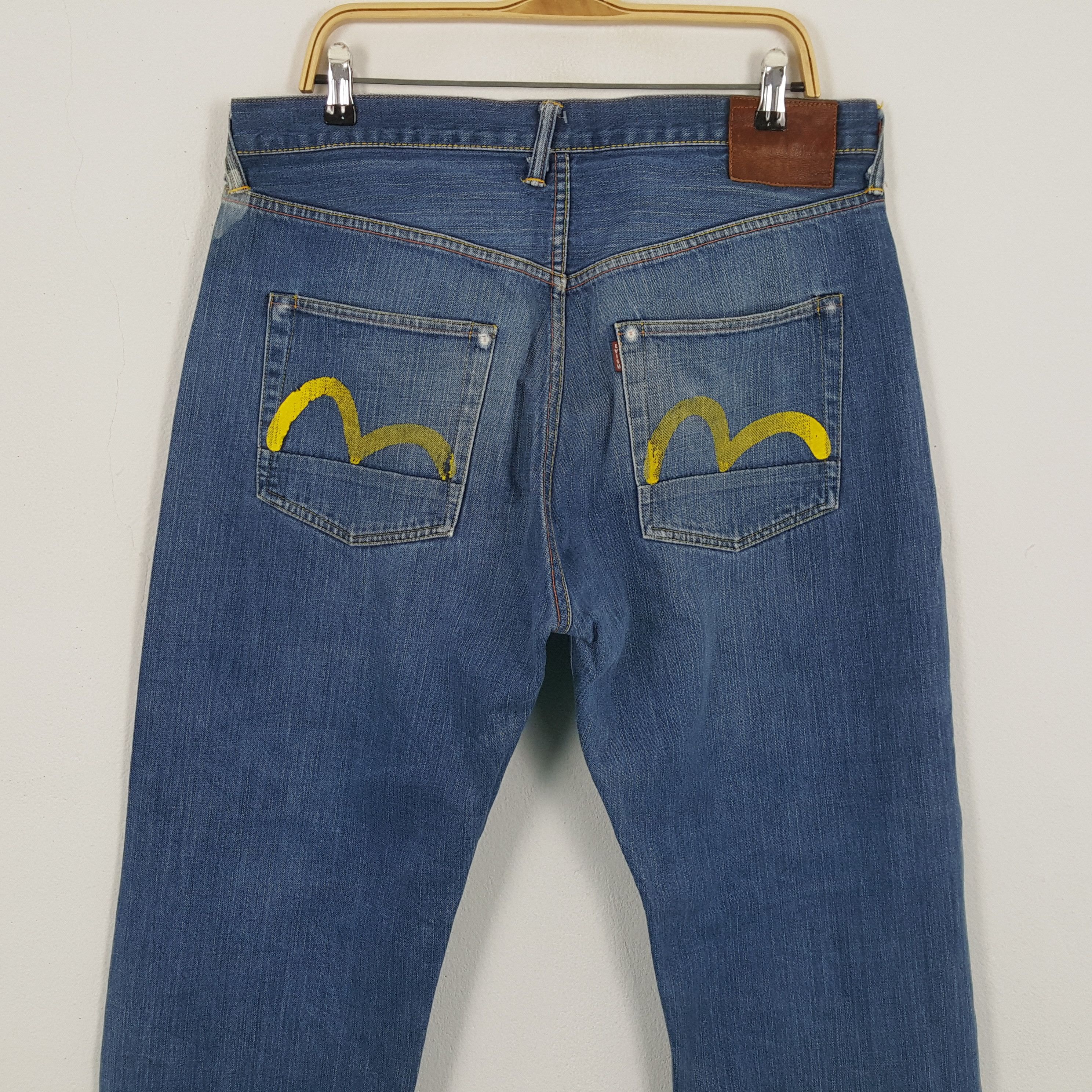 Evisu × Japanese Brand × Vintage Vintage EVISU Japanese Brand Daicock Custom Design Jeans Size US 36 / EU 52 - 5 Thumbnail