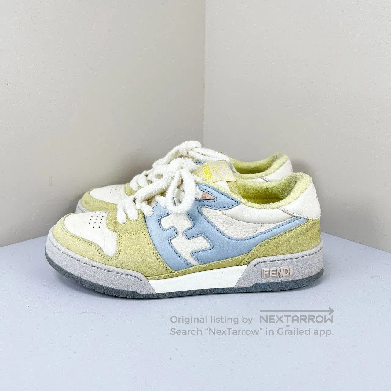 Fendi Fendi Match Series Colorblock Leather Sneakers. Size US 5.5 / IT 35.5 - 1 Thumbnail