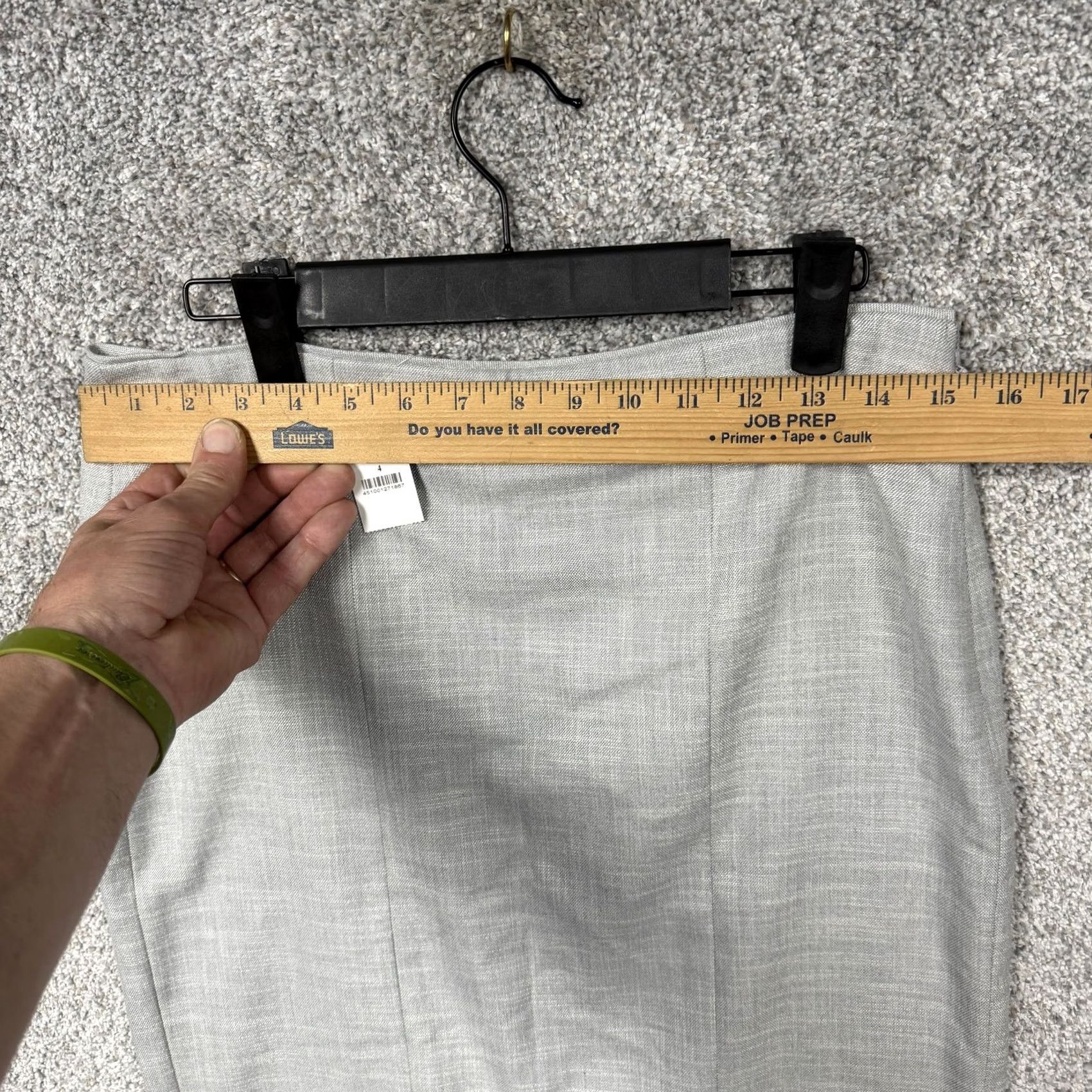 White House Black Market White House Black Market Skirt 4 Quiet Luxury Office Chic Workwear Knee Length Trumpet Women Regular Gray Twill VINTAGE? Size 27" / US 4 / IT 40 - 3 Thumbnail