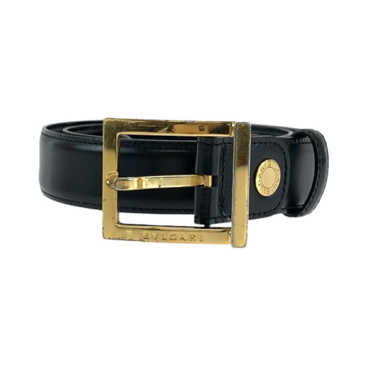 Bvlgari Bvlgari Bvlgari Square Buckle Leather Belt Leather Other DUTY FREE for USA Size ONE SIZE - 1 Thumbnail