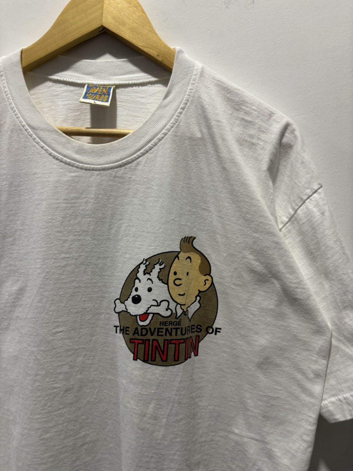 Cartoon Network × Vintage Vintage The Adventure Of Tintin Tshirt Size US L / EU 52-54 / 3 - 4 Thumbnail