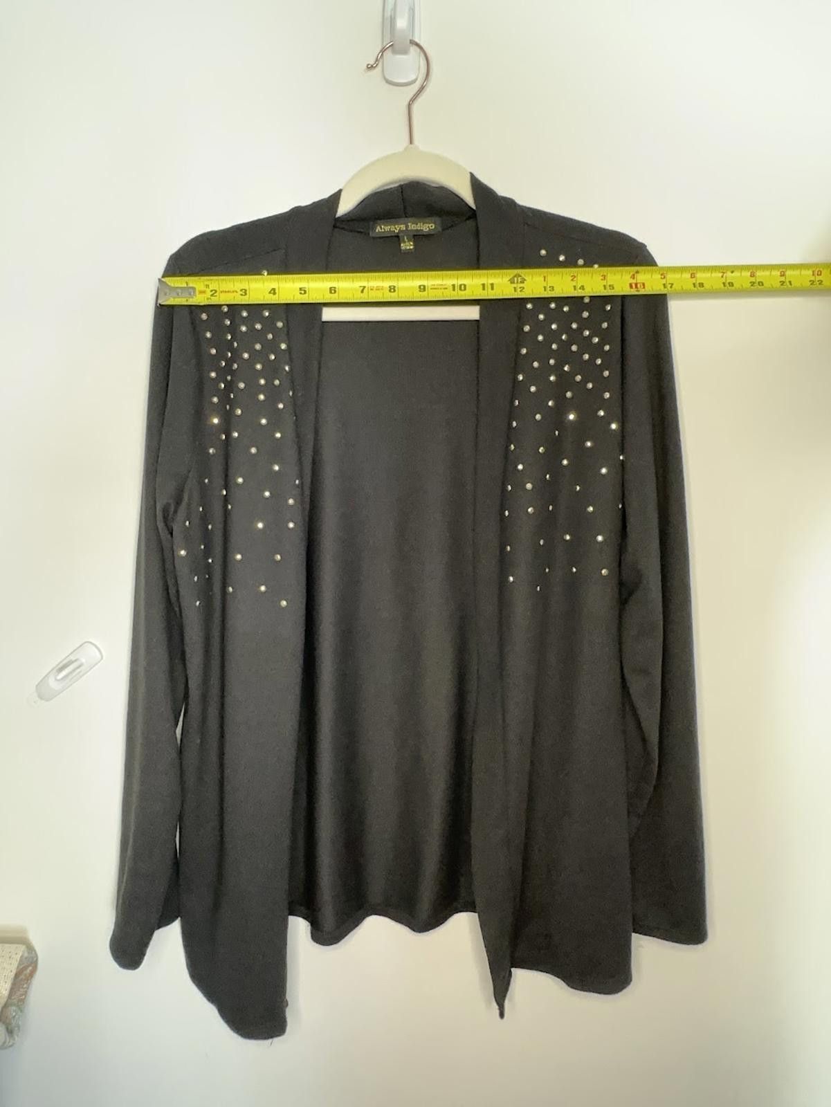 Other Always Indigo Soft Black Cardigan - Sz. L Size L / US 10 / IT 46 - 6 Thumbnail