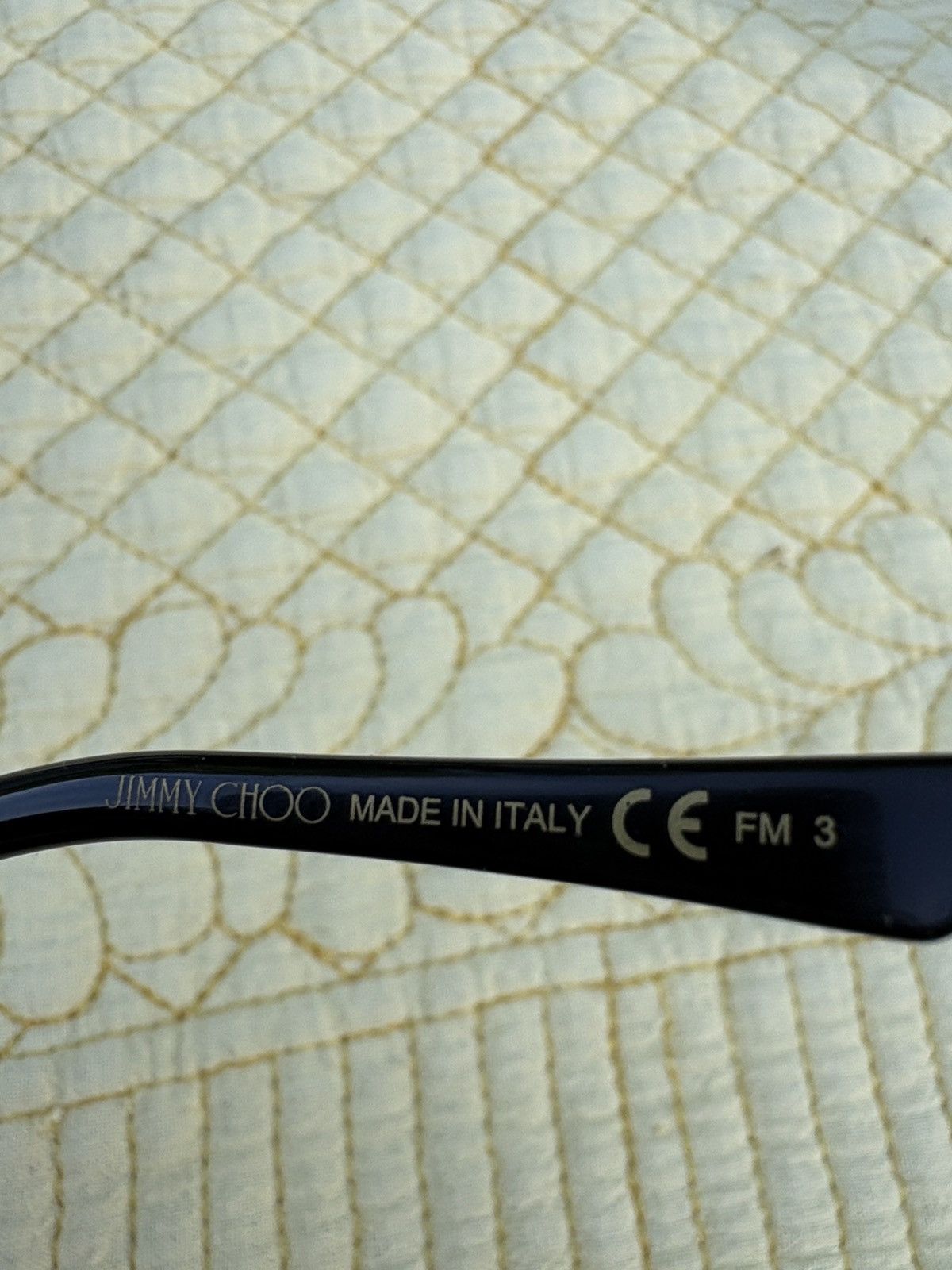 Jimmy Choo Black Oversized Jimmy Choo Sunglasses Size ONE SIZE - 5 Thumbnail