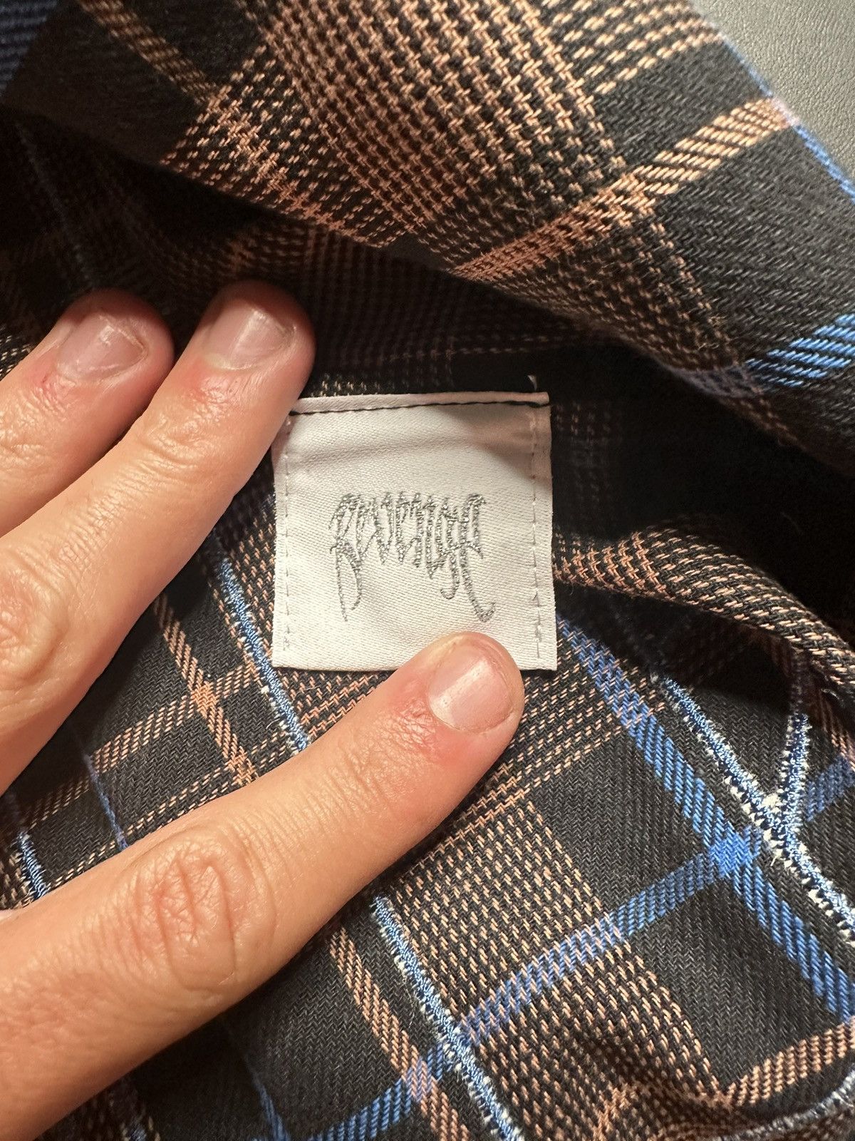 Revenge Brown and Blue Spider Flannel Size US M / EU 48-50 / 2 - 7 Thumbnail