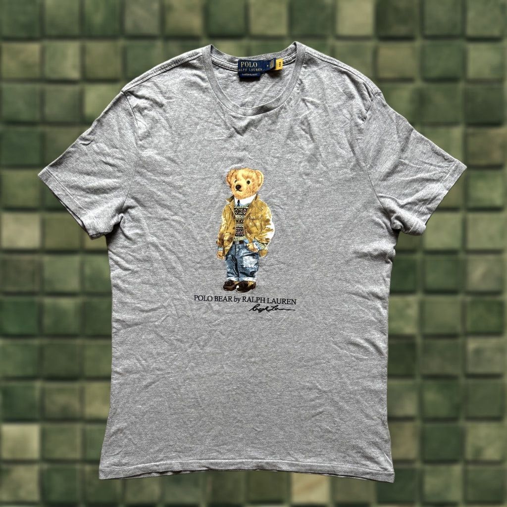 Polo Ralph Lauren Polo Ralph Lauren T-Shirt Crew Neck Bear Tee Heather Grey M Men Short Sleeve Gray Bears Polo Bear Brand Shirt Mens M Size US M / EU 48-50 / 2 - 1 Thumbnail