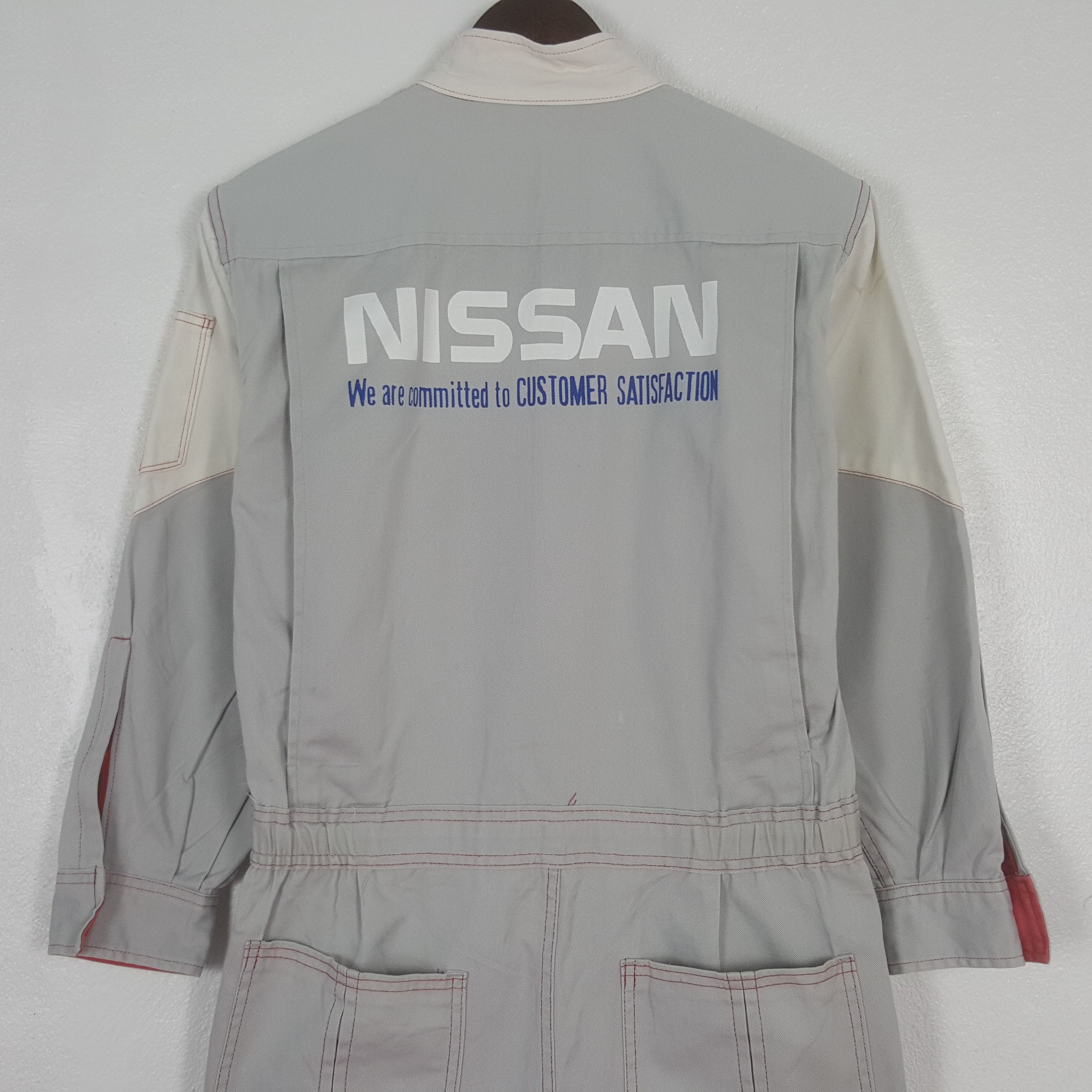 Nissan Vintage Nissan Racing Worker Japan Coverall Jumpsuit Jacket Size US M / EU 48-50 / 2 - 2 Thumbnail