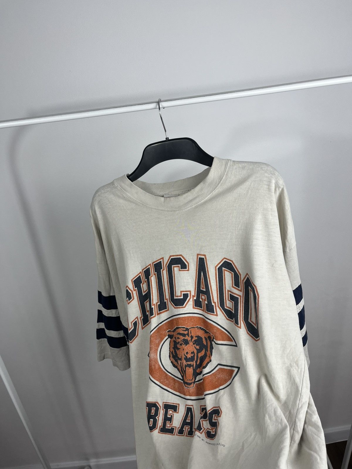 NFL Vintage 1990 Chicago Bears Distressed Football Shirt Size US M / EU 48-50 / 2 - 6 Thumbnail