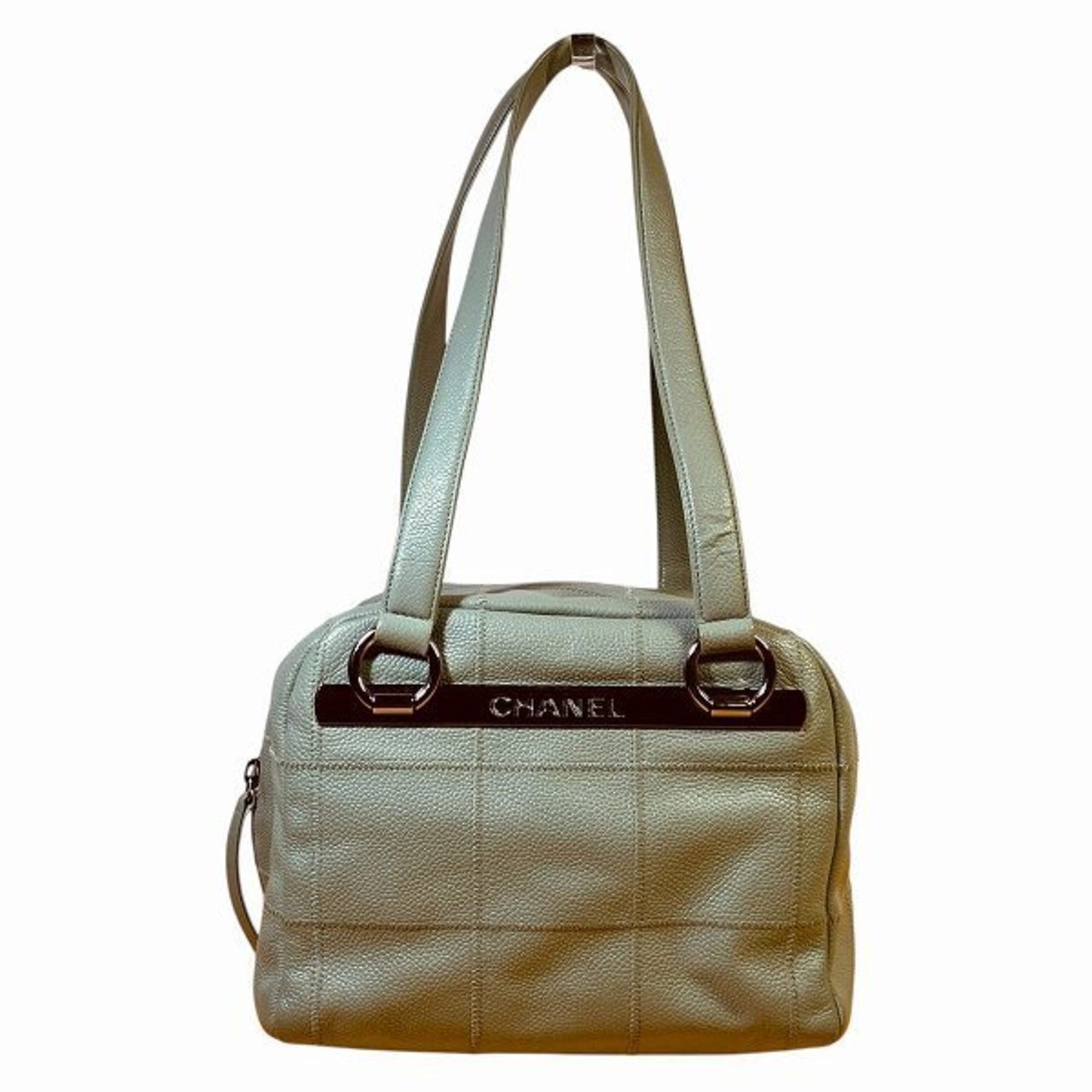 Chanel Chocolate Bar A26134 Bag Shoulder Women's in Green
