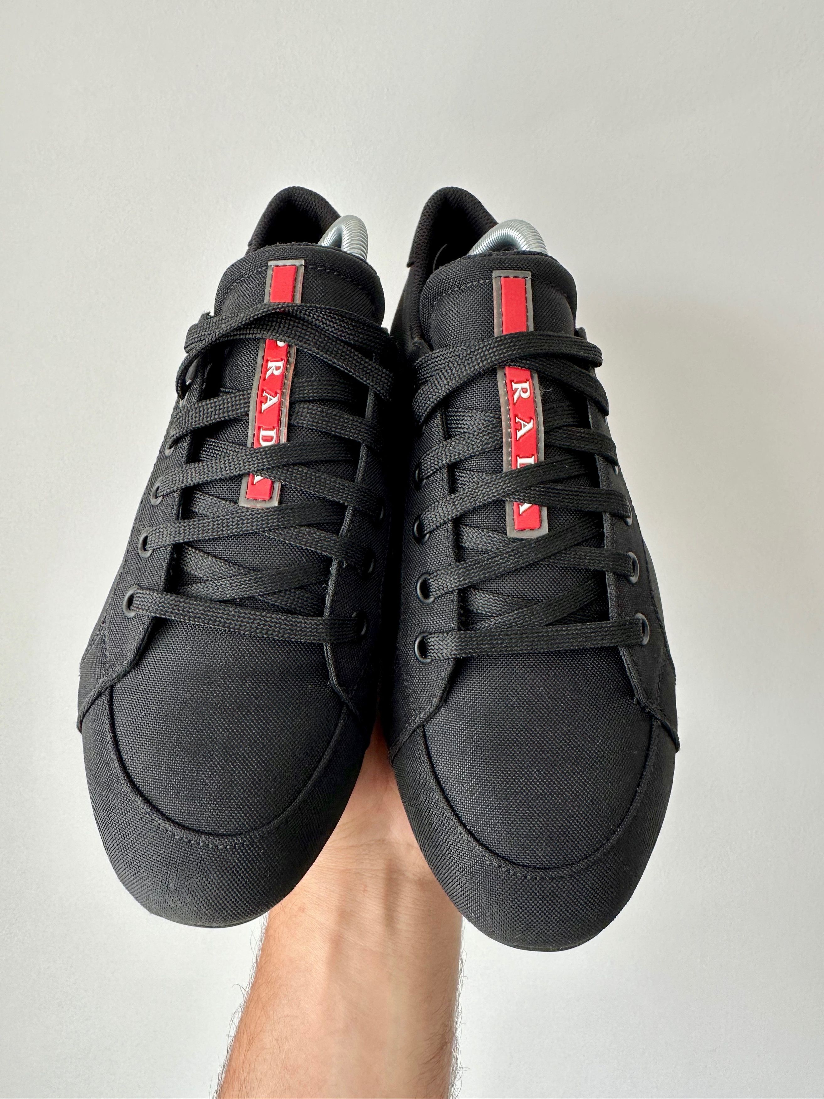 Prada PRADA SNEAKERS SHOES nylon black linea rossa Size US 7.5 / EU 40-41 - 2 Thumbnail