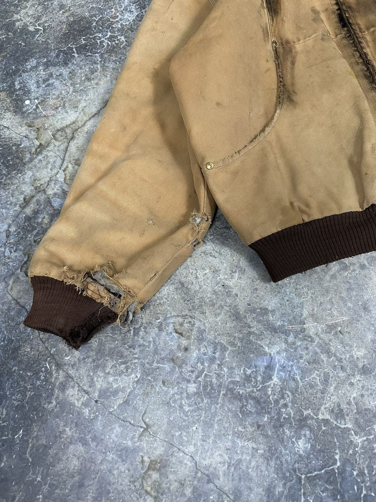 Designer × Vintage Vintage Carhartt Style Hooded Jacket Size US L / EU 52-54 / 3 - 2 Thumbnail