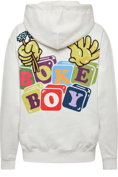 Kenzo o1y1025 Logo Hoodie in White Size L / US 10 / IT 46 - 2 Thumbnail