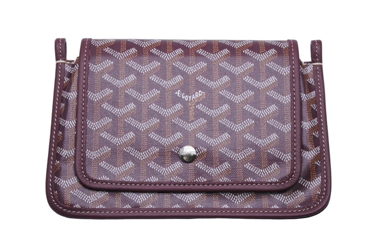 Goyard Plumet Shoulder Bag Crossbody Pouch in Red, Men's