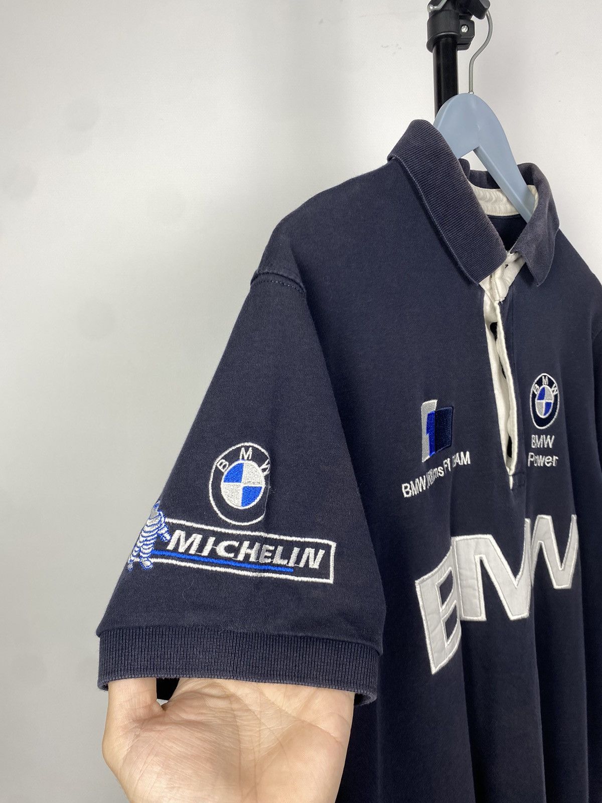 BMW × Vintage BMW Power Racing Faded T Shirt Big Logo Vintage Michelin Size US L / EU 52-54 / 3 - 3 Thumbnail